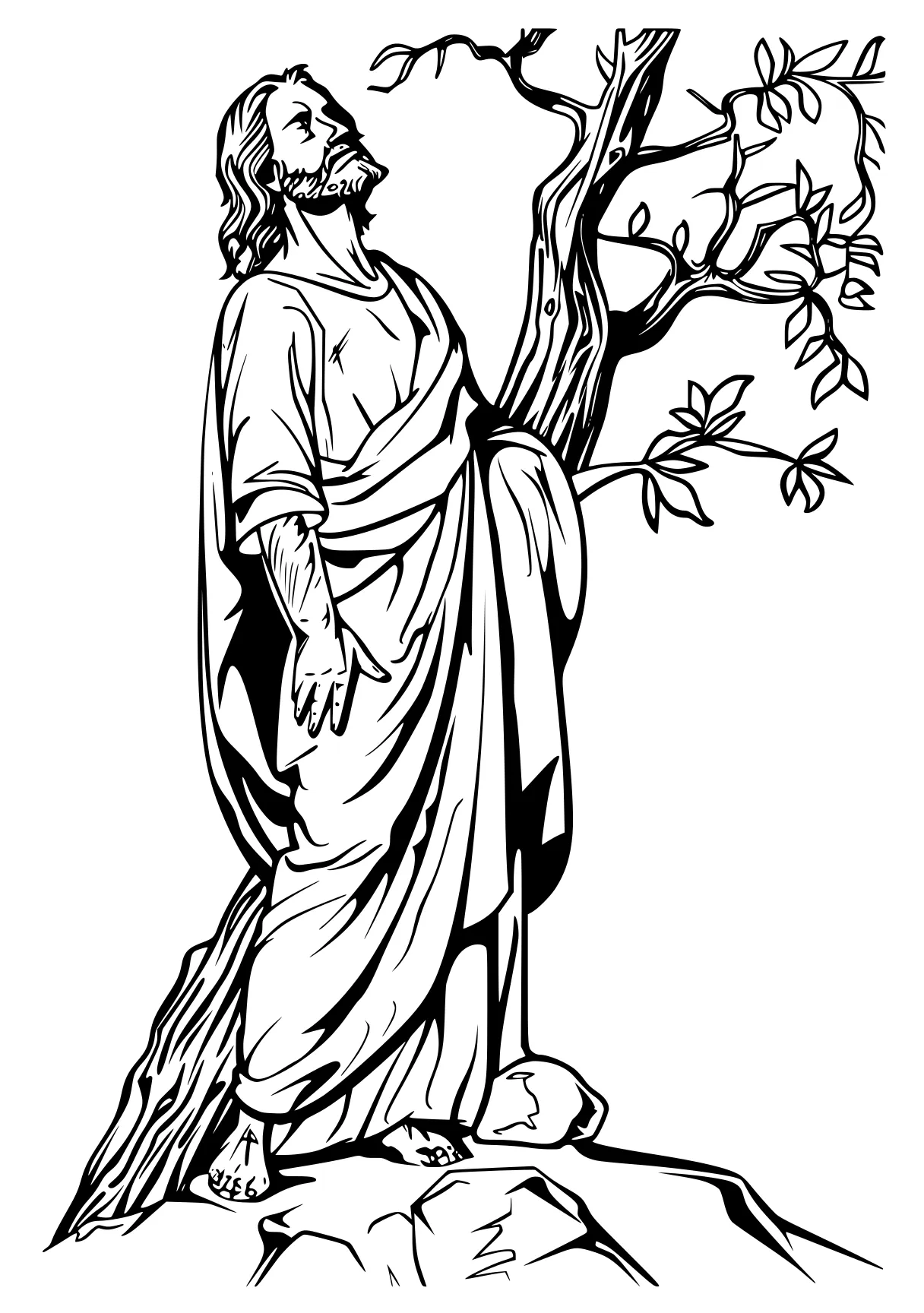 bible coloring pages zacchaeus, diana, flowers, statue, ornament, free page downloads