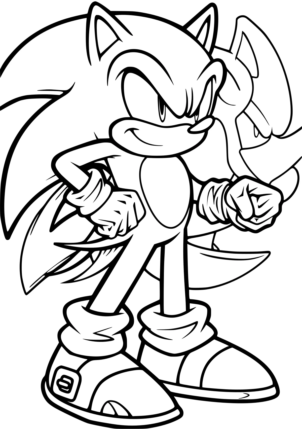 super sonic colouring pages sonic, knuckles, tails, hedgehog, coloring, free coloring page downloads