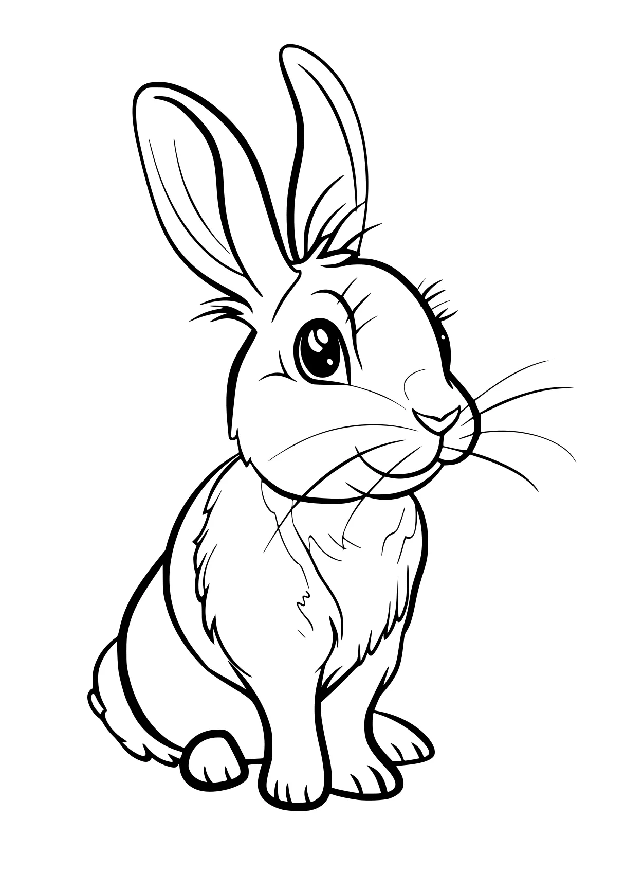 bunny coloring page rabbit, bunny, carrot, alvin, scorbunny, free downloads