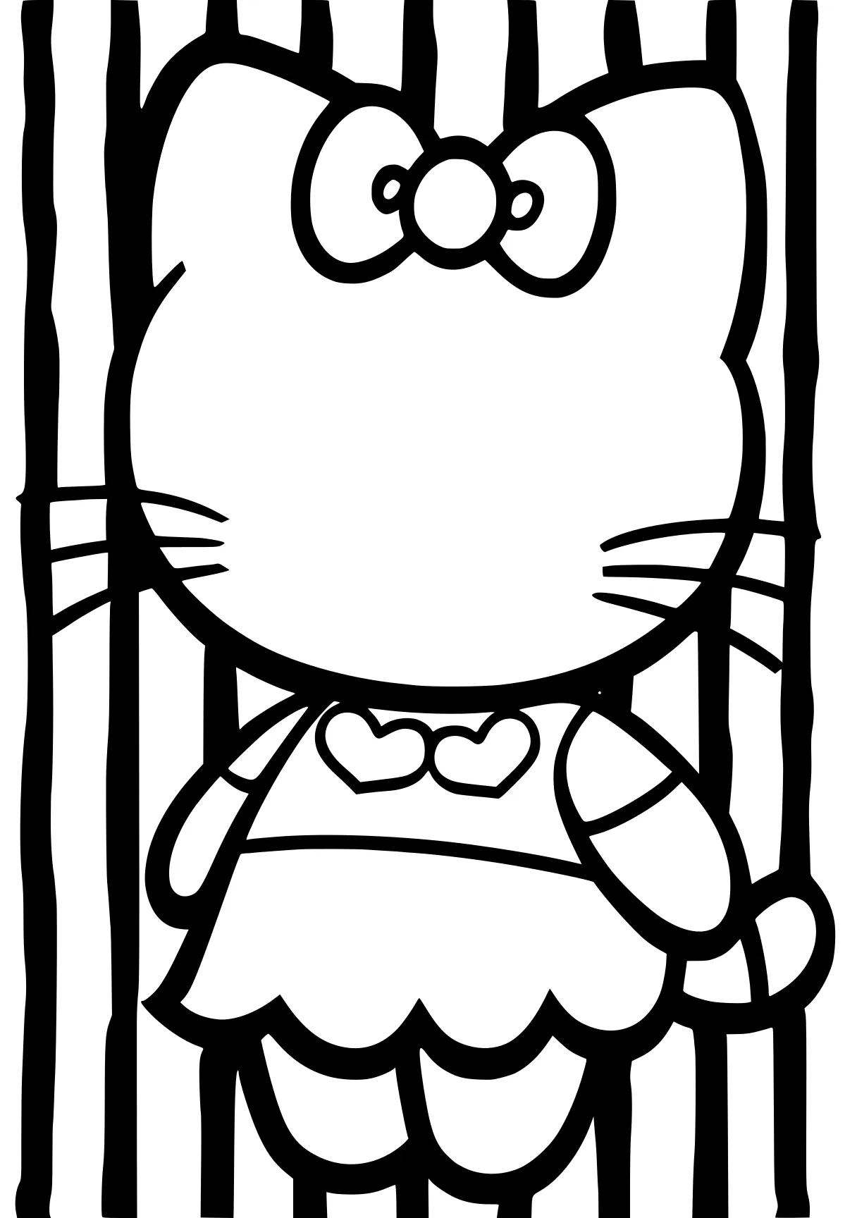 coloring pages hello kitty garfield, unikitty, cinnamoroll, sanrio, doraemon, free page downloads