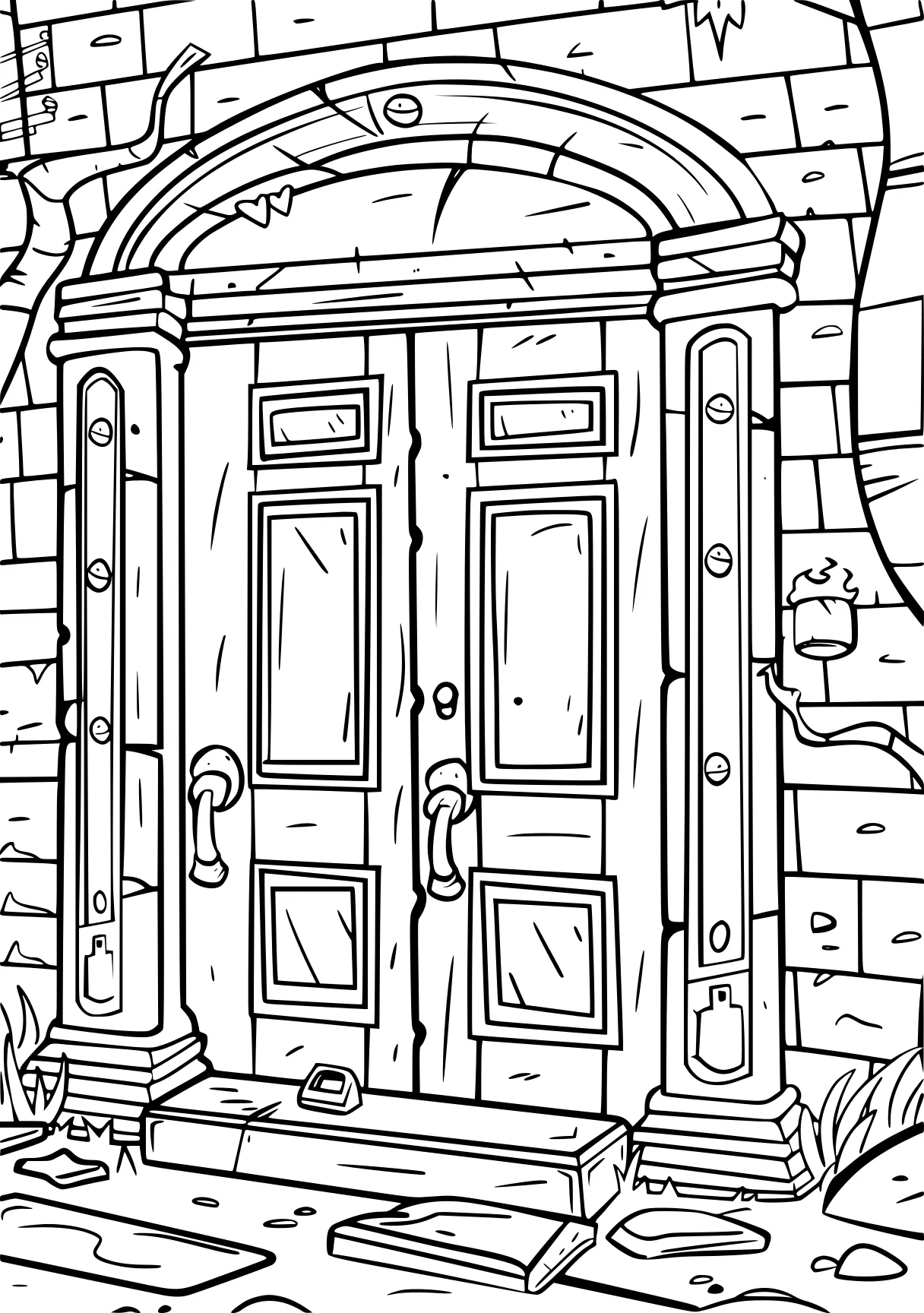 coloring pages roblox, doors, coloring, preview, free page downloads