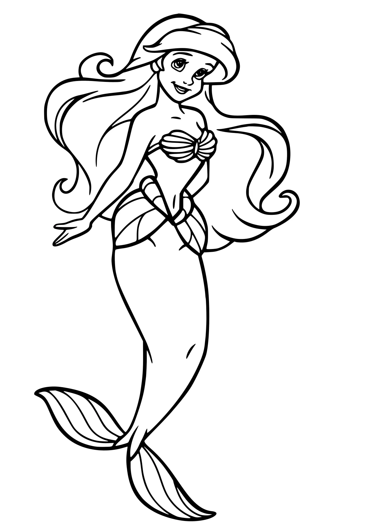 ariel coloring pages mermaid, ariel, fish, siren, jasmine, free page downloads