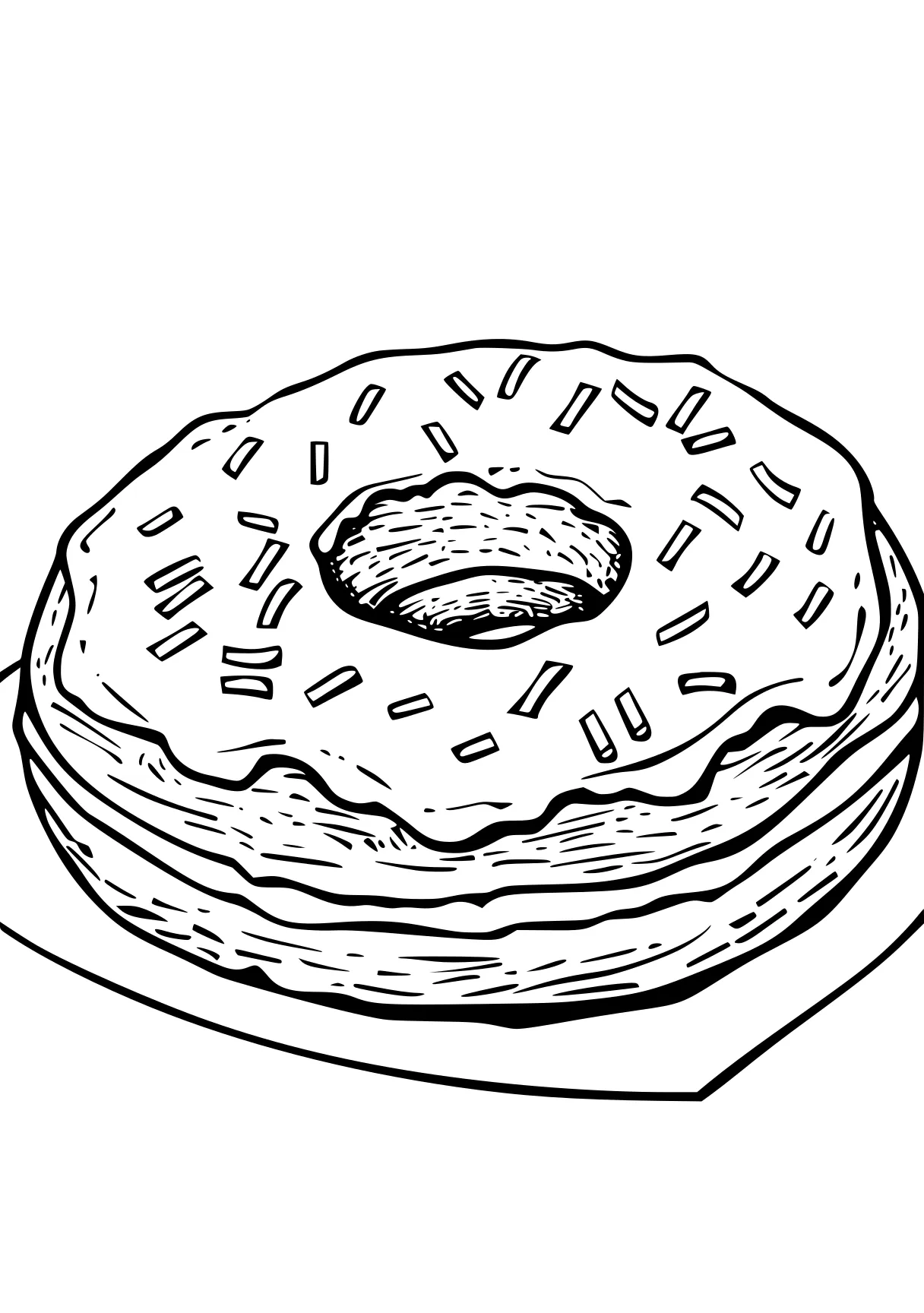 donut coloring page donut, pie, cake, foods, food, free downloads