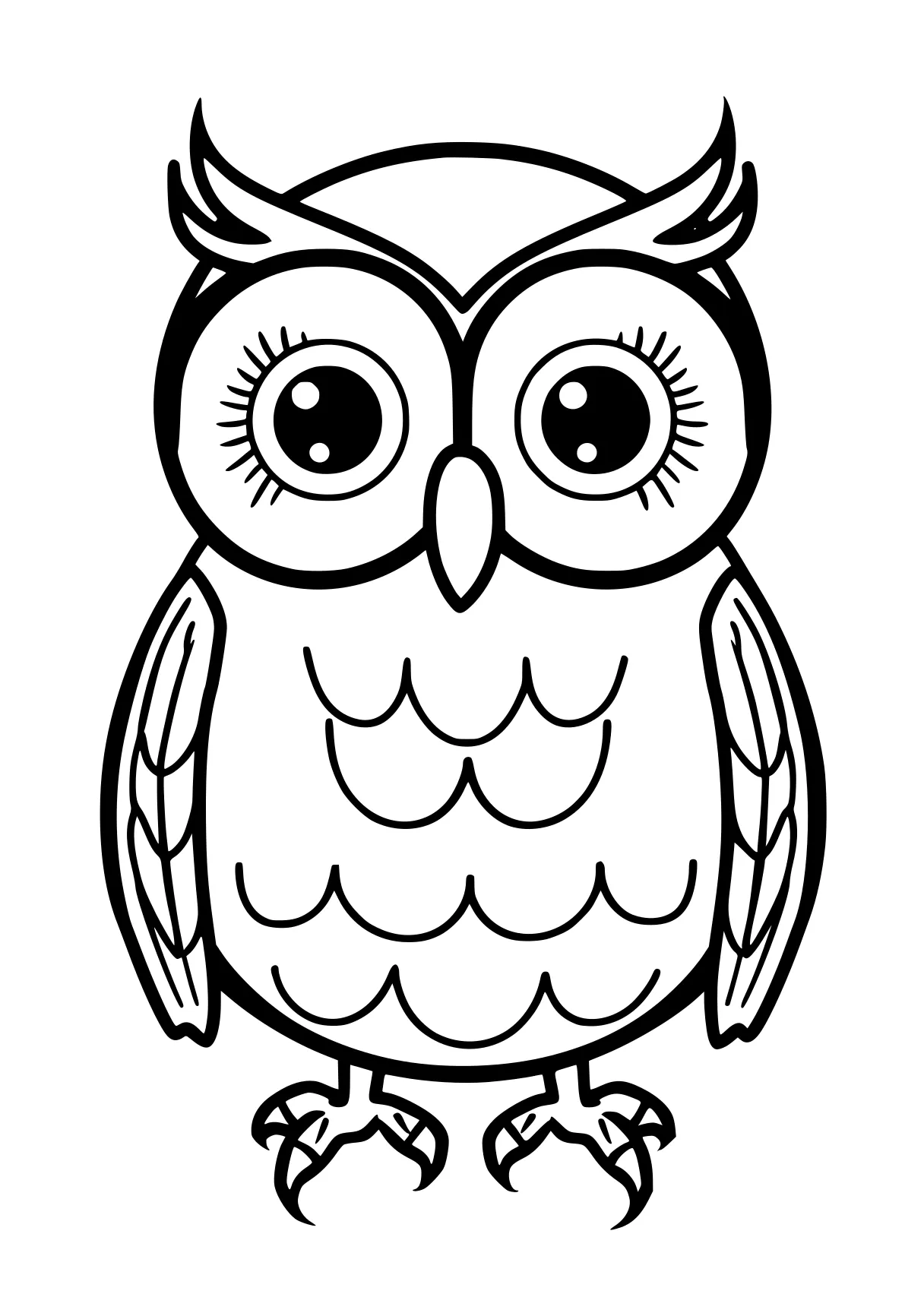 preschool coloring sheets owl, illustrator, bird, free page downloads