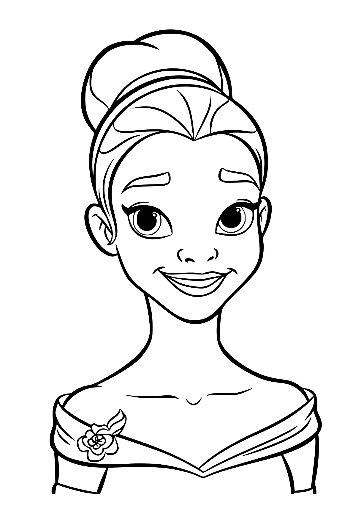 princess and the frog coloring pages tiana, moana, elsa, rapunzel, illustrator, free page downloads