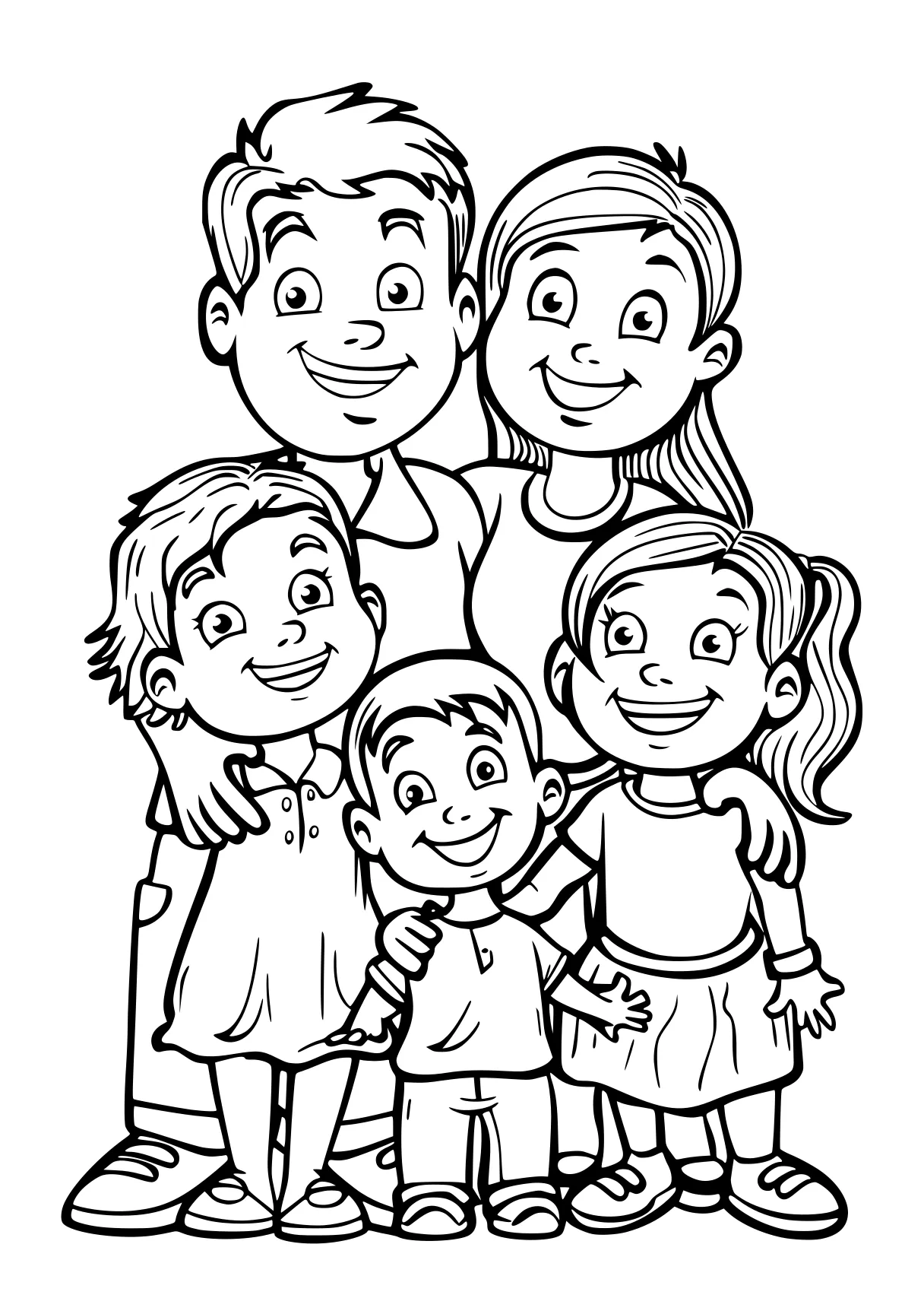 family coloring page children, kids, kratts, childrens, free downloads