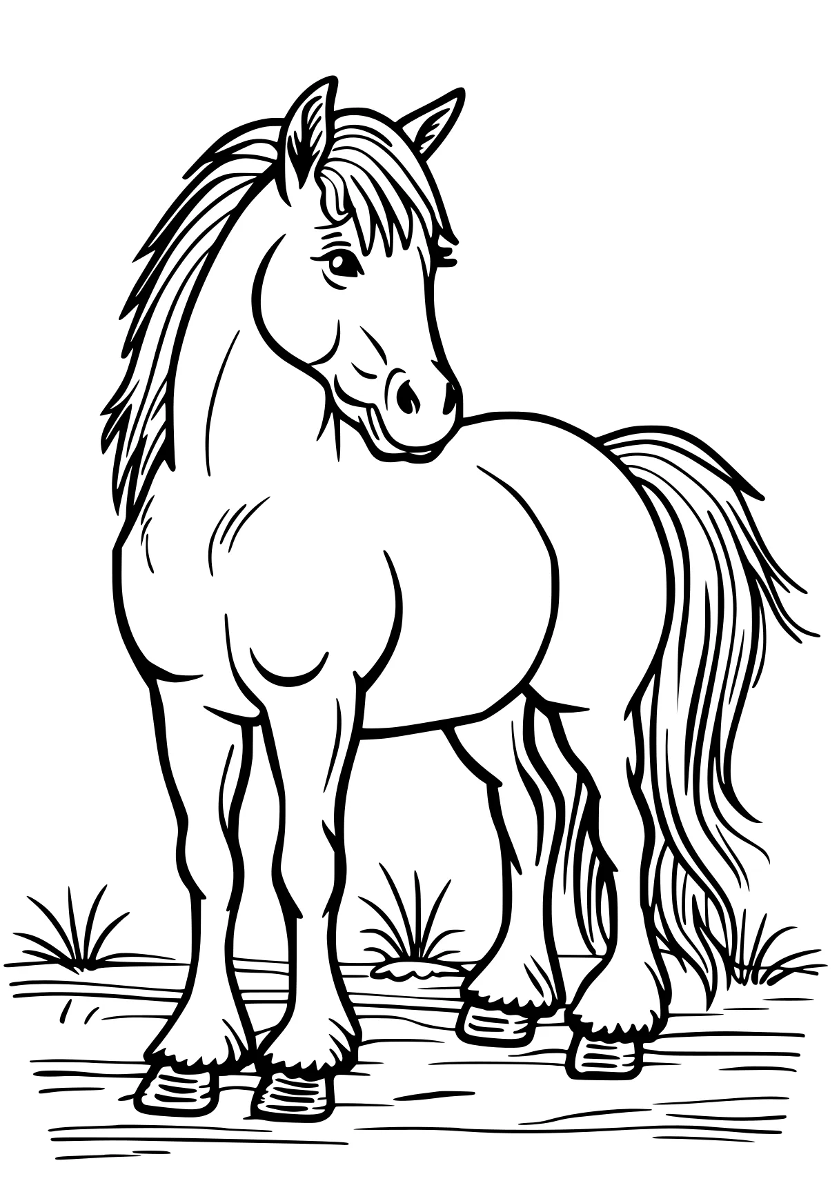 horse printable coloring pages horse, unicorn, pony, pegasus, caticorn, free page downloads