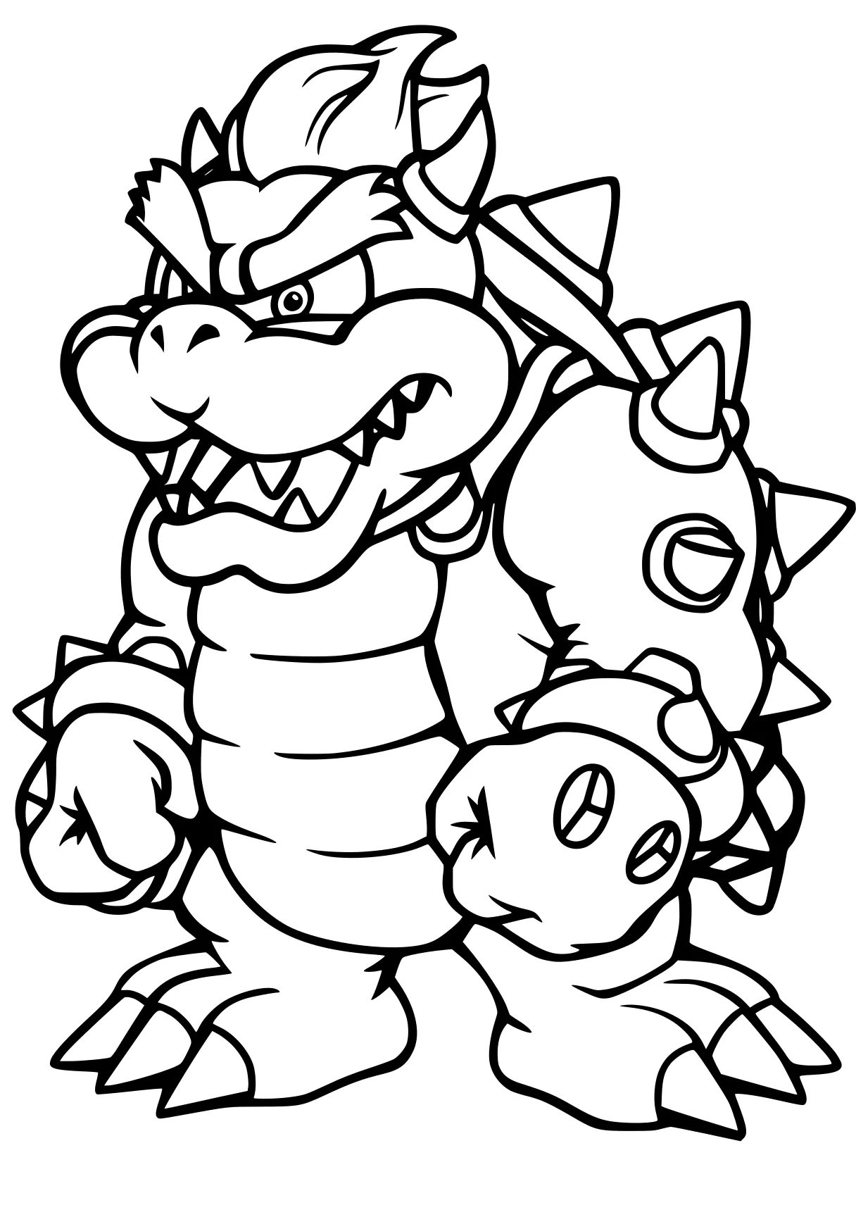 bowser coloring page bowser, yoshi, mario, blastoise, coloring, free downloads