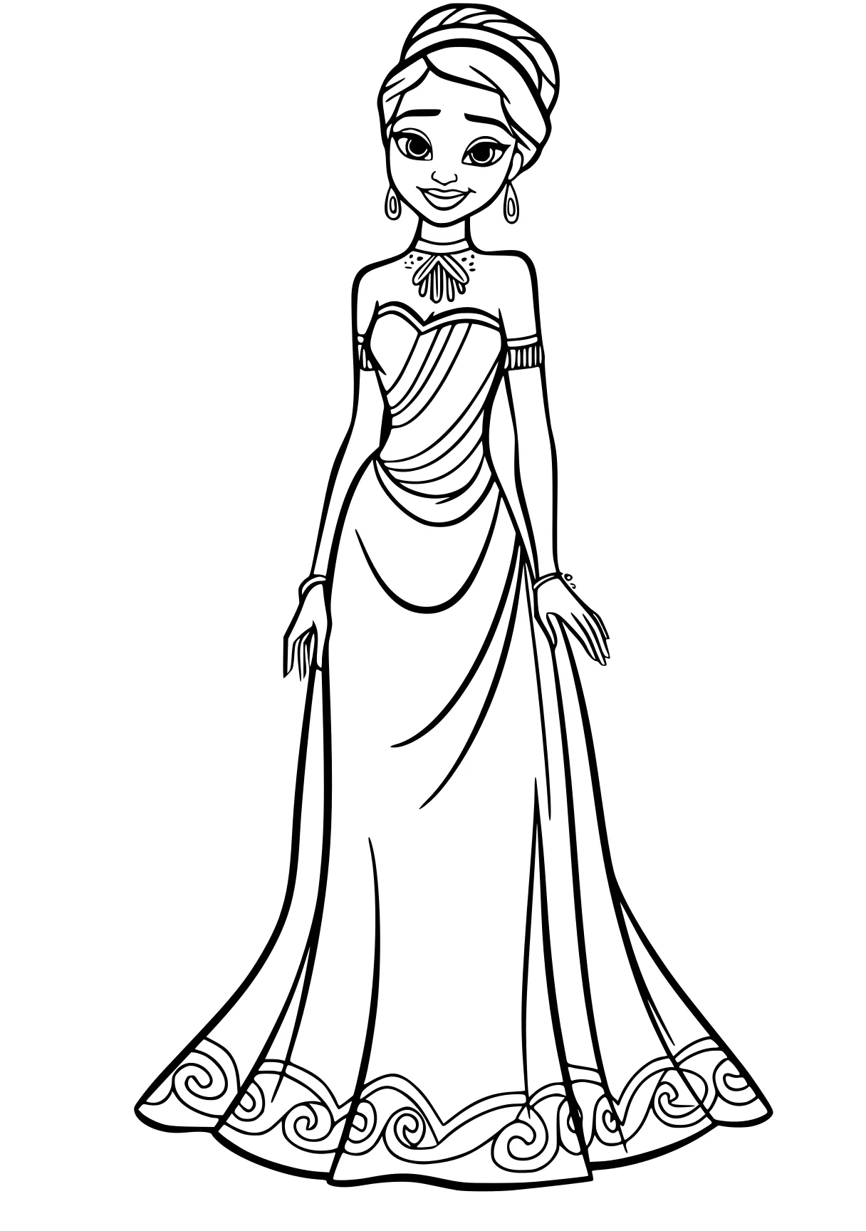 tiana coloring pages rosalina, widow, dresses, lady, pocahontas, free page downloads