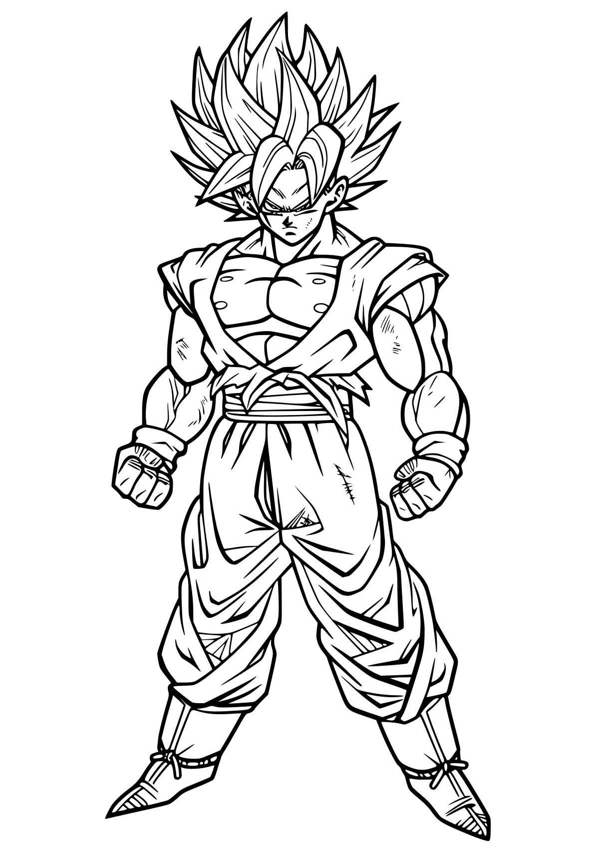 goku coloring pages gogeta, goku, vegeta, broly, vegito, free page downloads