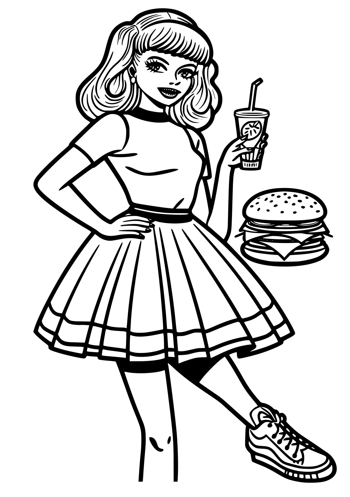 bobbie goods coloring pages burger, betty, sailor, foods, food, free page downloads