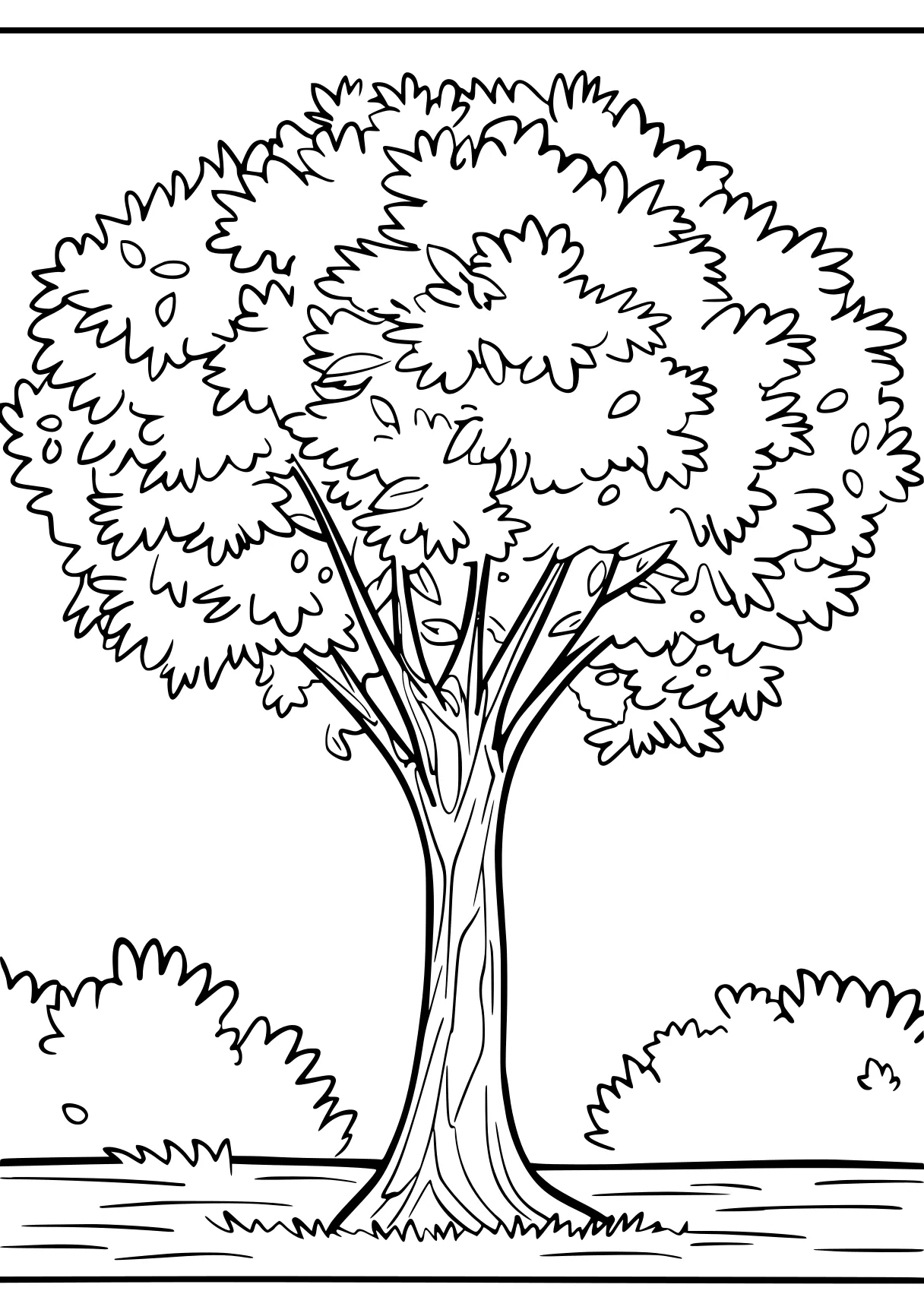 tree coloring page tree, trees, zacchaeus, free downloads