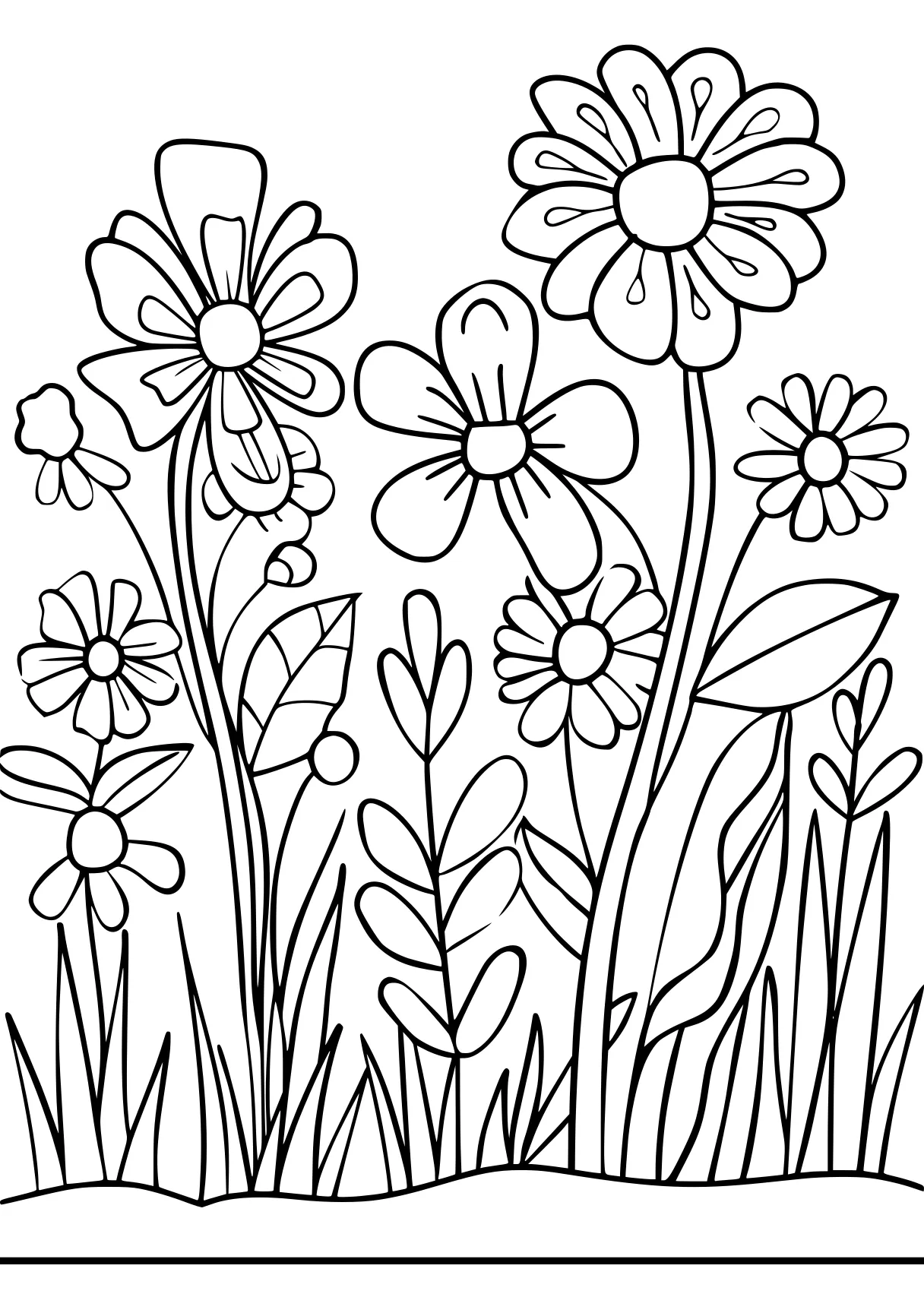 free coloring pages for kids, flowers, colouring, flower, page downloads