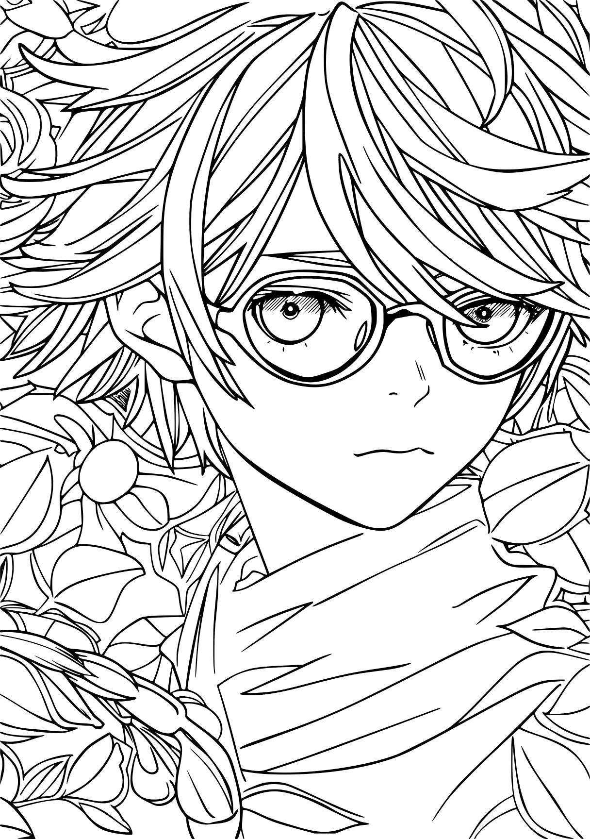 anime coloring sheet coloring, colouring, preview, free page downloads