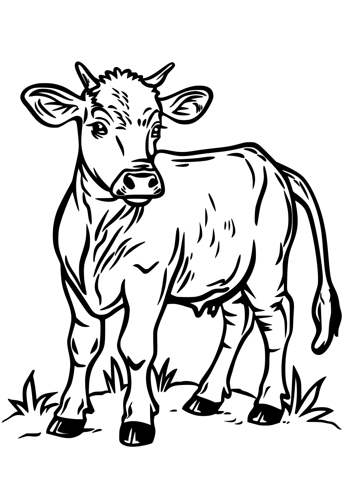 cow coloring sheet cow, buffalo, rhino, moose, jr, free page downloads