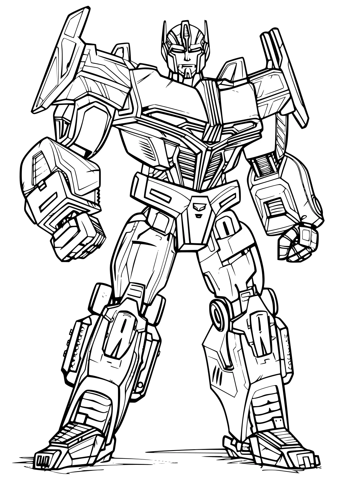 transformers coloring pages optimus, gundam, megatron, rid, transformers, free page downloads