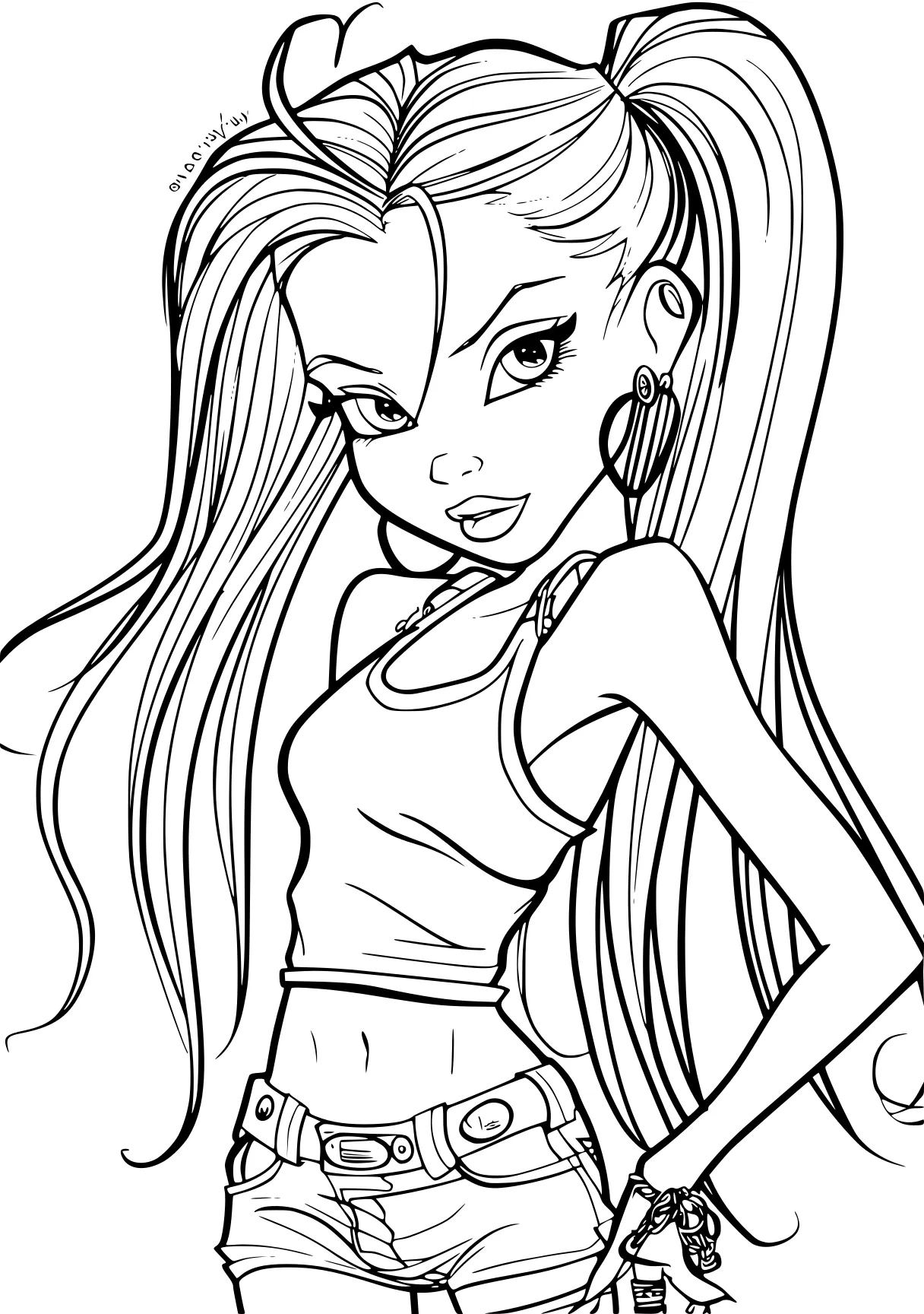 bratz coloring pages winx, bratz, harley, gwen, nezuko, free page downloads