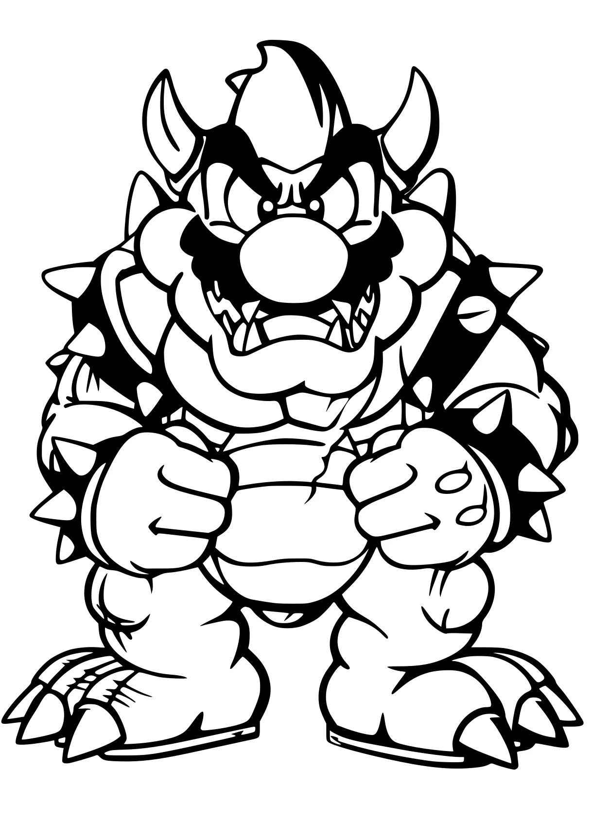 mario coloring pages bowser, mario, toad, yoshi, blastoise, free page downloads