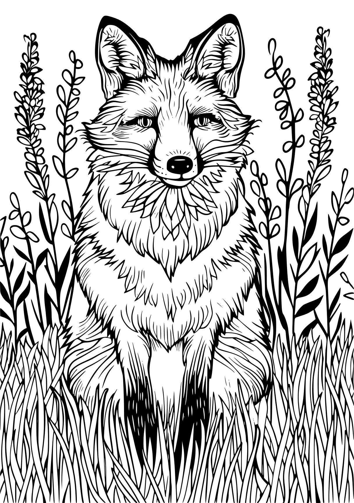 fox coloring page fox, foxes, wolf, raccoon, foxy, free downloads