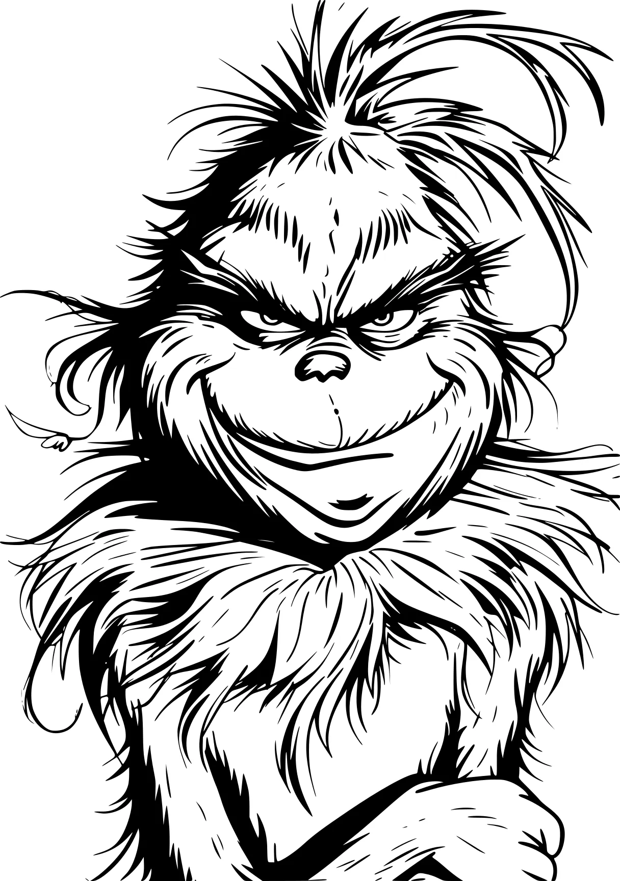 grinch coloring monkey, grinch, gorilla, kong, bigfoot, free page downloads