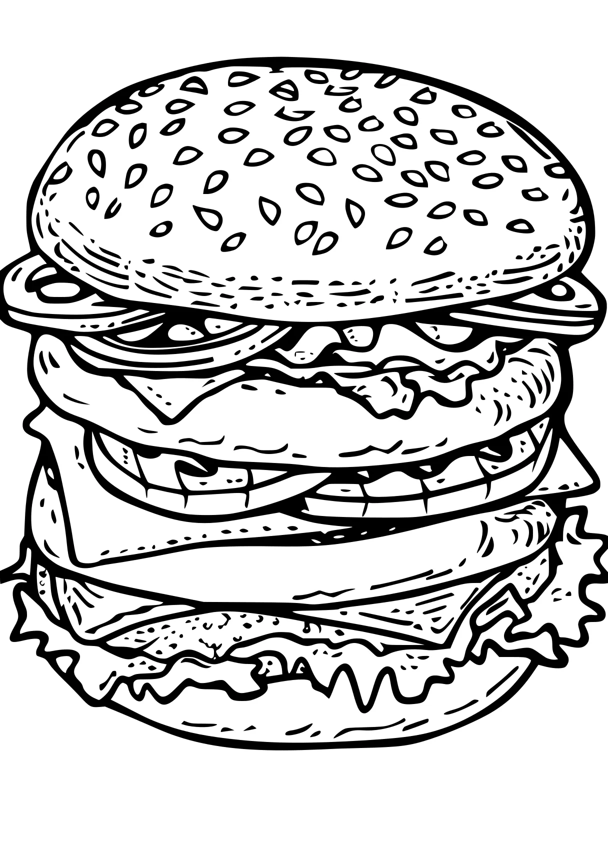 food coloring pages burger, foods, illustrator, food, freddy's, free page downloads