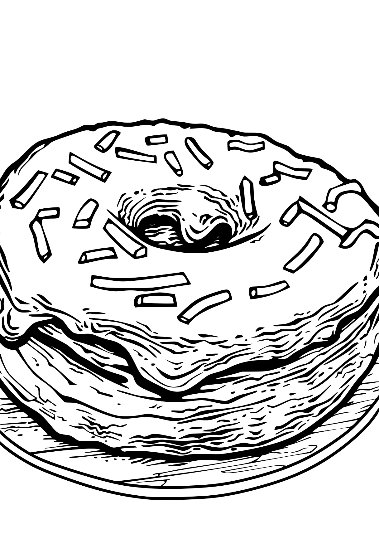 donut coloring page donut, round, dot, pie, rings, free downloads