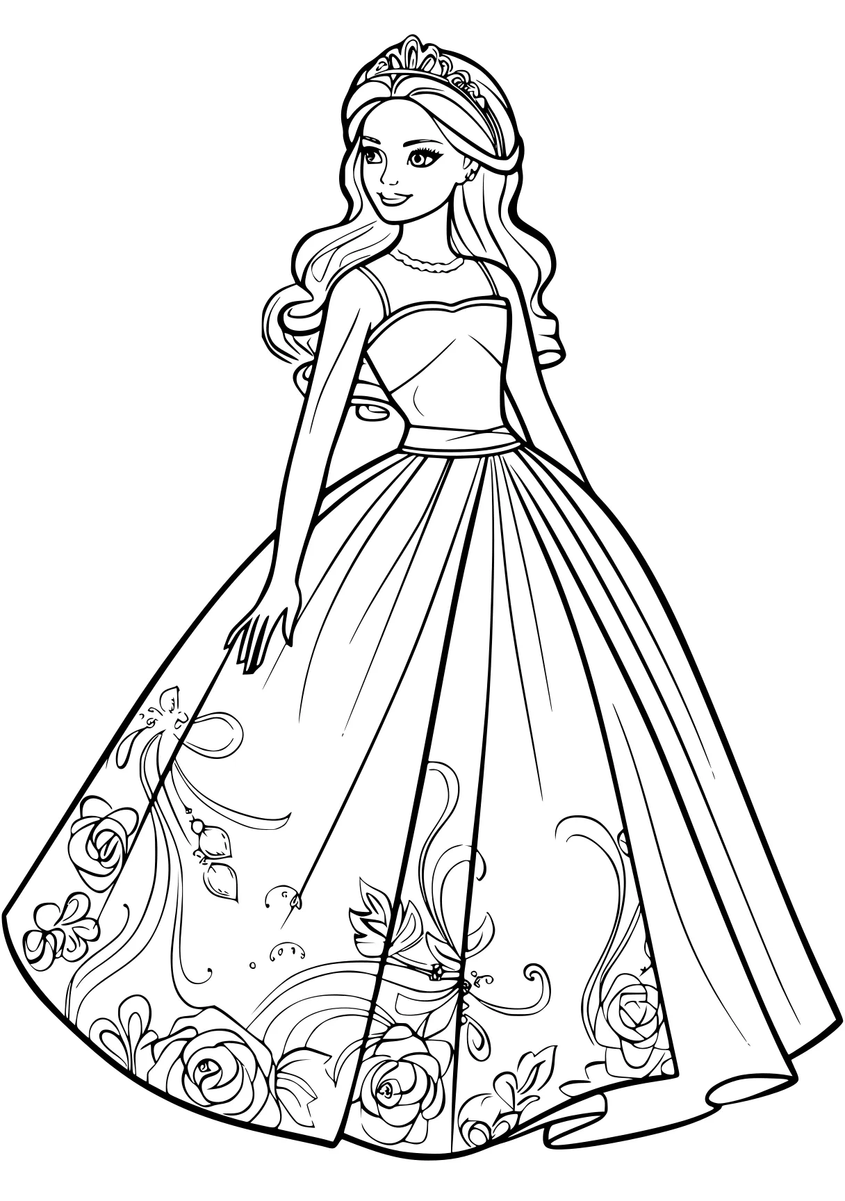 barbie coloring pages rapunzel, cinderella, princess, rosalina, tangled, free page downloads