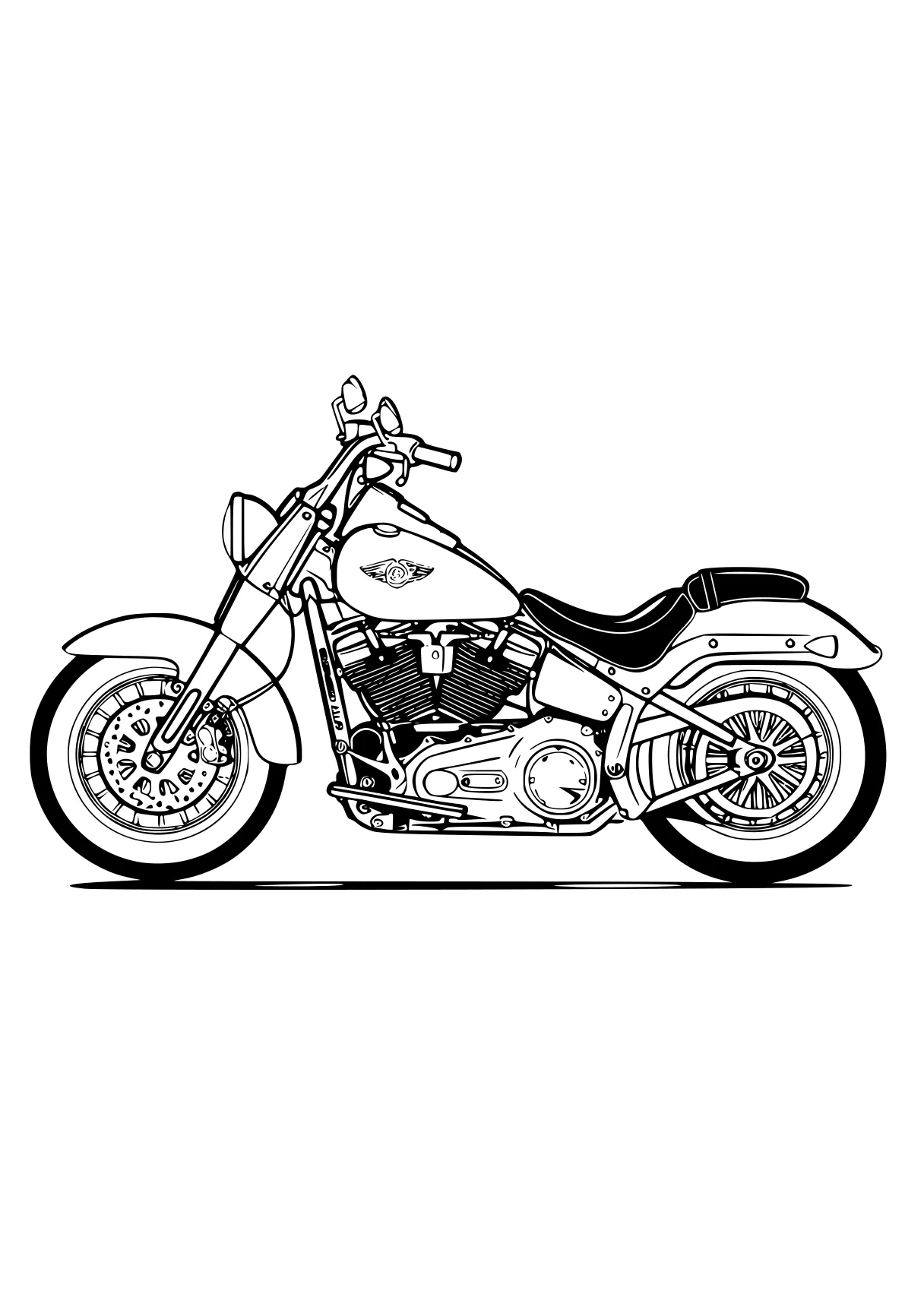 motorcycle coloring page motorcycle, bike, harley, illustrator, design, free downloads