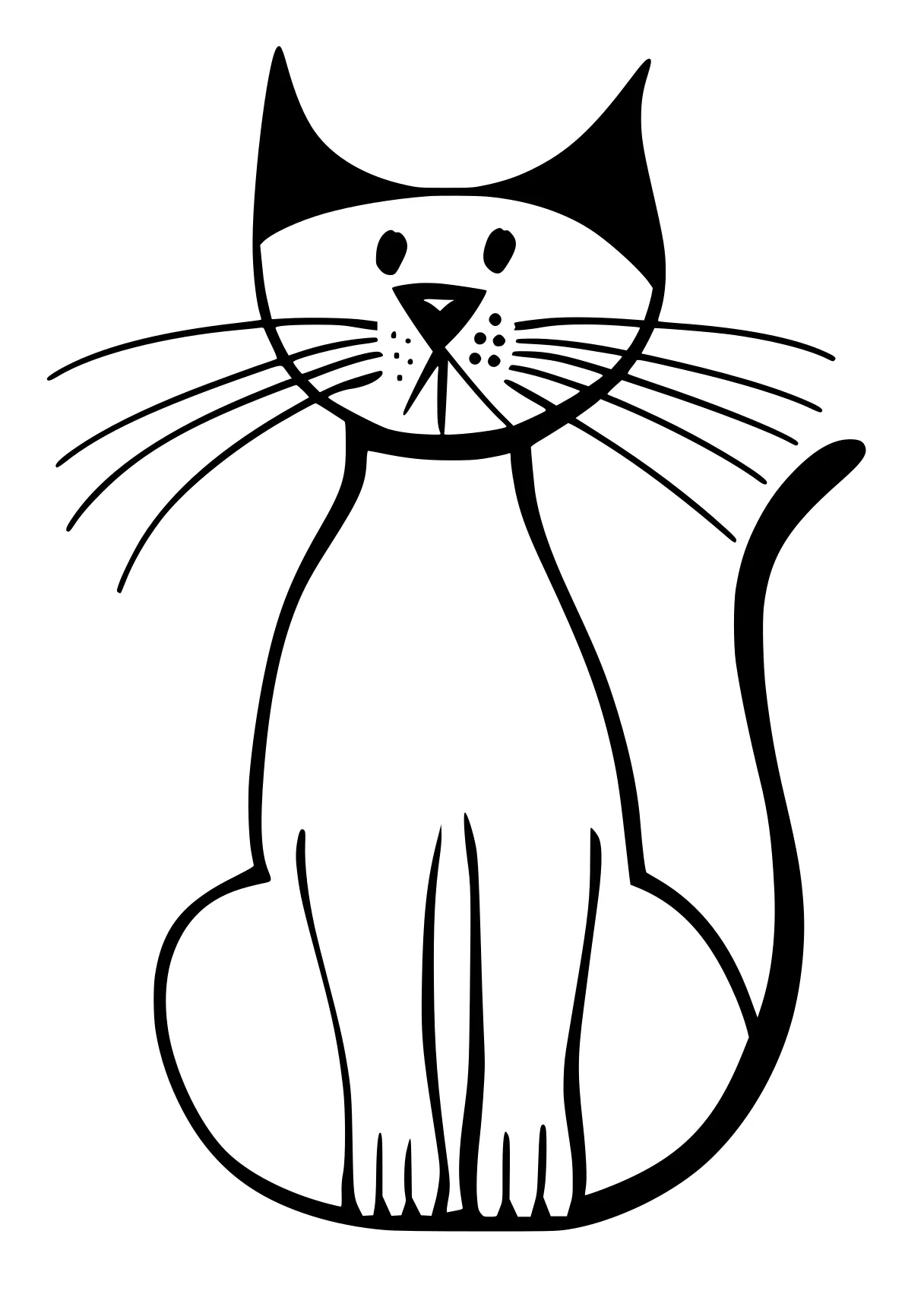 cat coloring cat, kitty, mouse, caticorn, illustrator, free page downloads