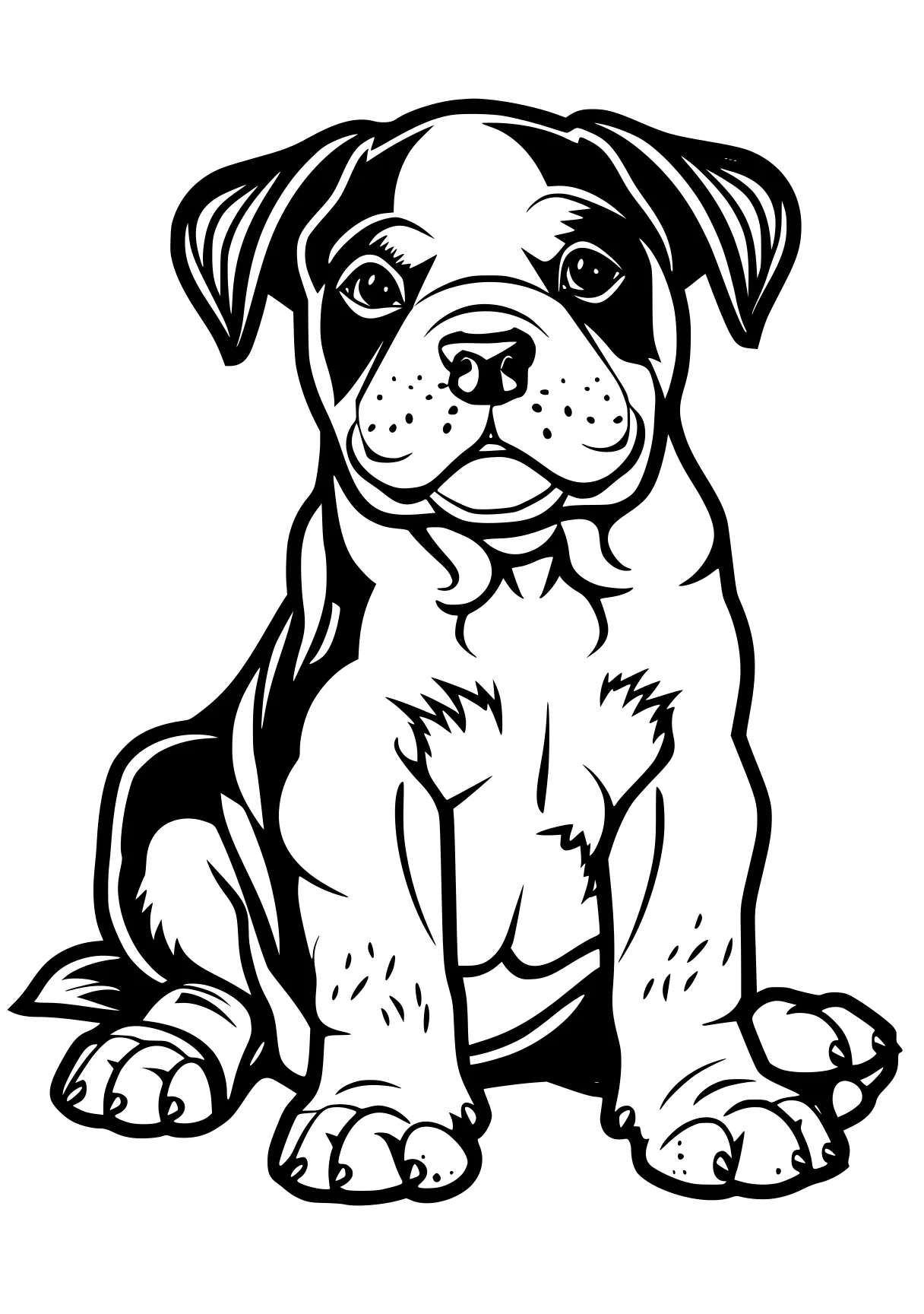 dog coloring pages printable bulldog, dog, pitbull, illustrator, pug, free page downloads