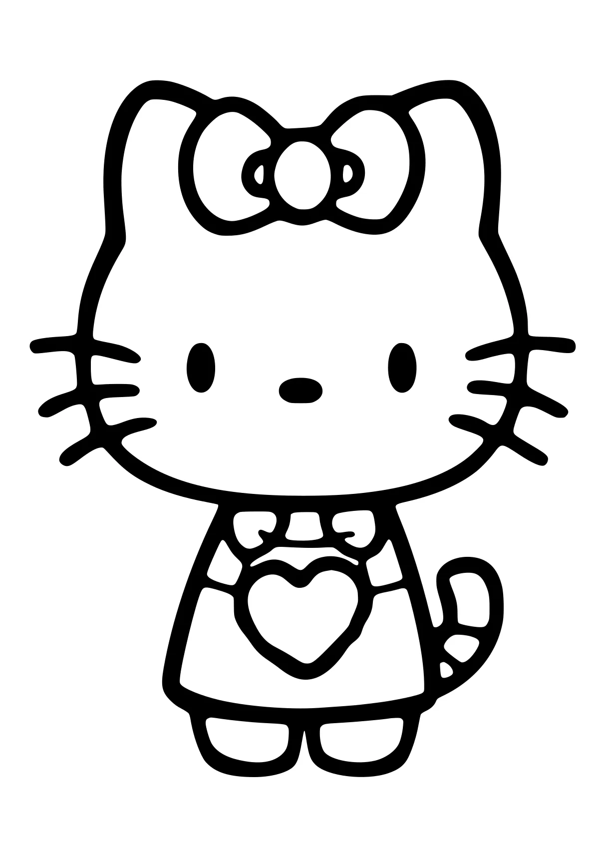 coloring pages hello kitty sanrio, cinnamoroll, kitty, peppa, doraemon, free page downloads