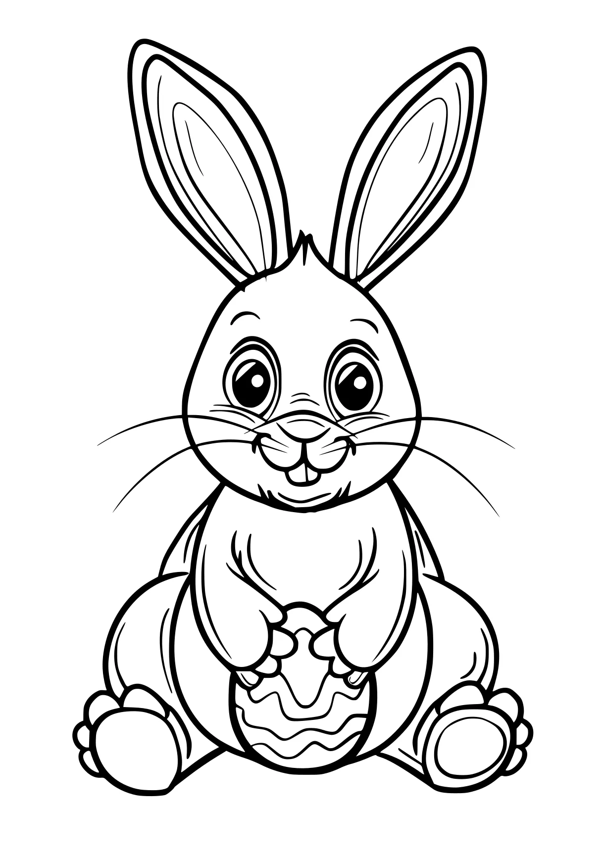 coloring pages for easter bunny, rabbit, illustrator, free page downloads