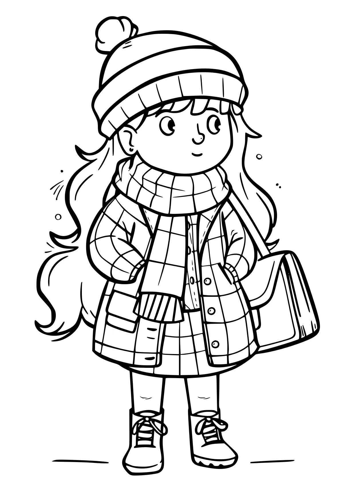 preppy coloring pages winter, sweater, beanie, december, november, free page downloads