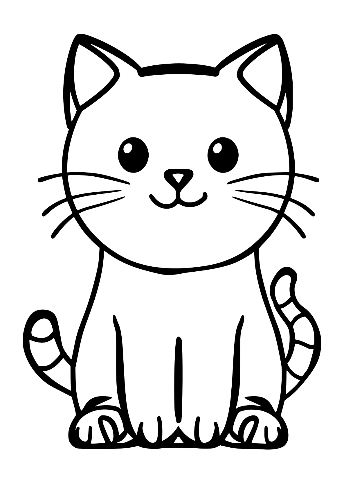 kitty coloring page kitty, cat, scratch, free downloads