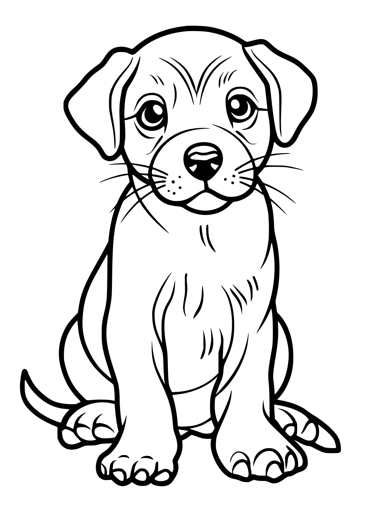 coloring pages puppy puppy, pitbull, retriever, dog, bulldog, free page downloads