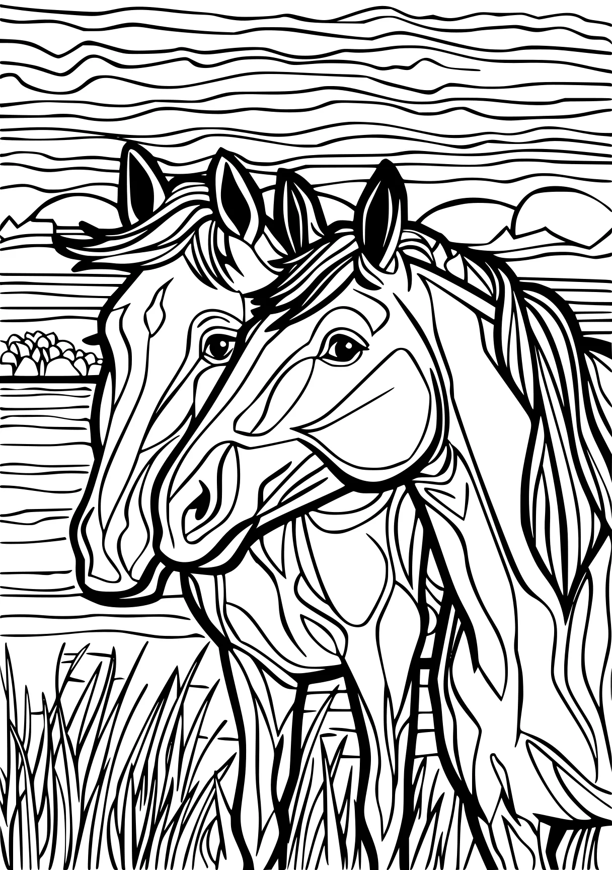 horse coloring pages horse, illustrator, pony, free page downloads