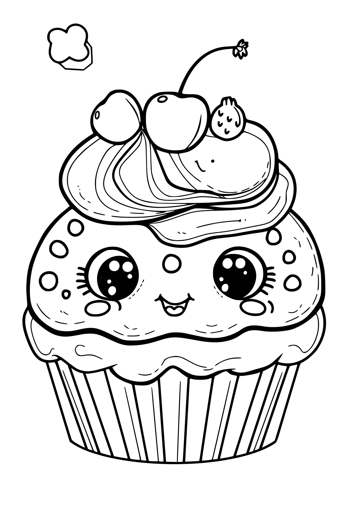 cute coloring pages printable cupcake, molang, shopkins, cake, cinnamoroll, free page downloads