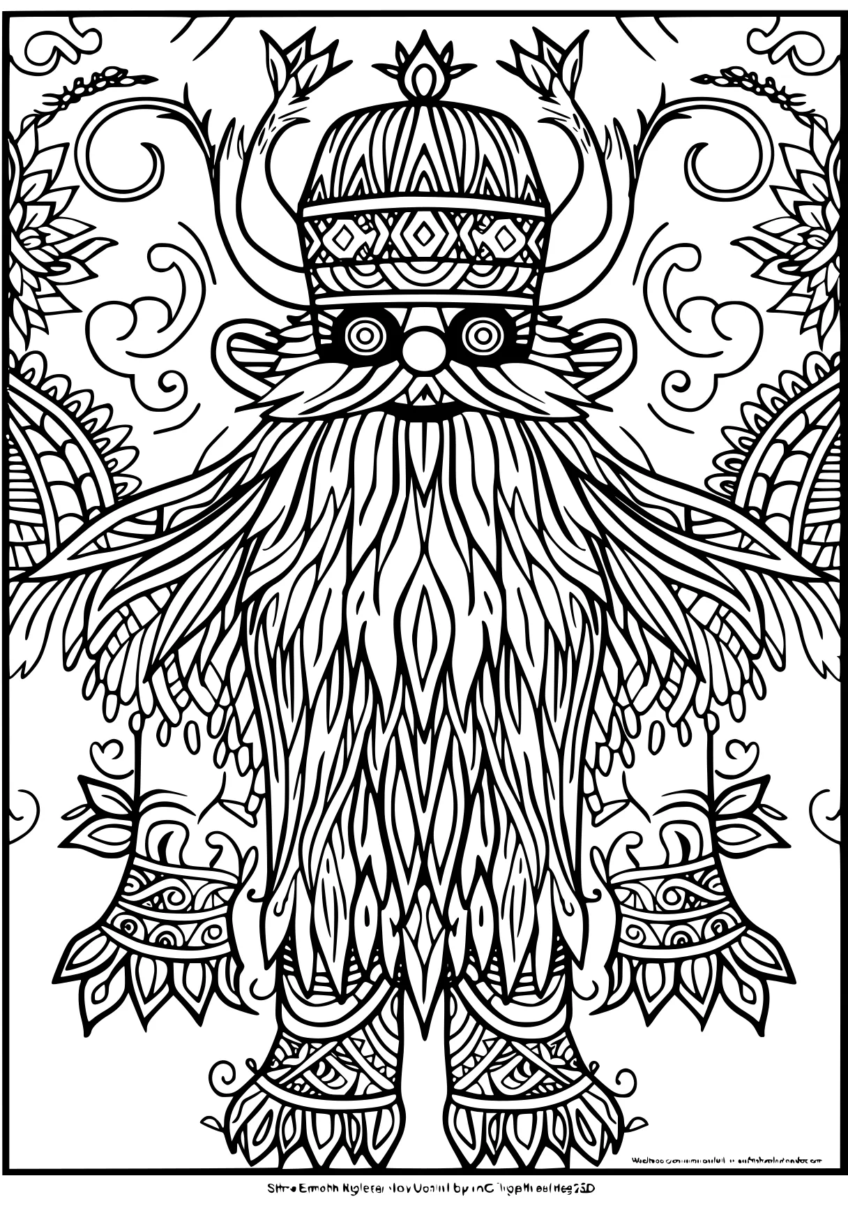 color by number printable, zentangle, owl, gnome, free coloring page downloads