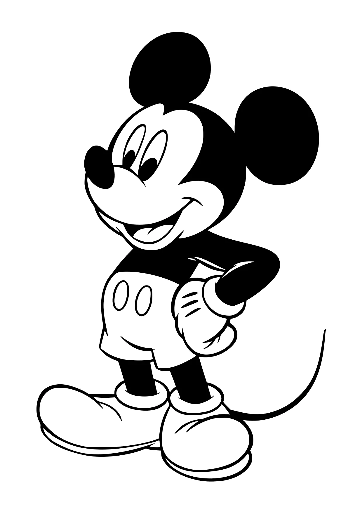 mickey coloring page mickey, mouse, minnie, disney, a4, free downloads