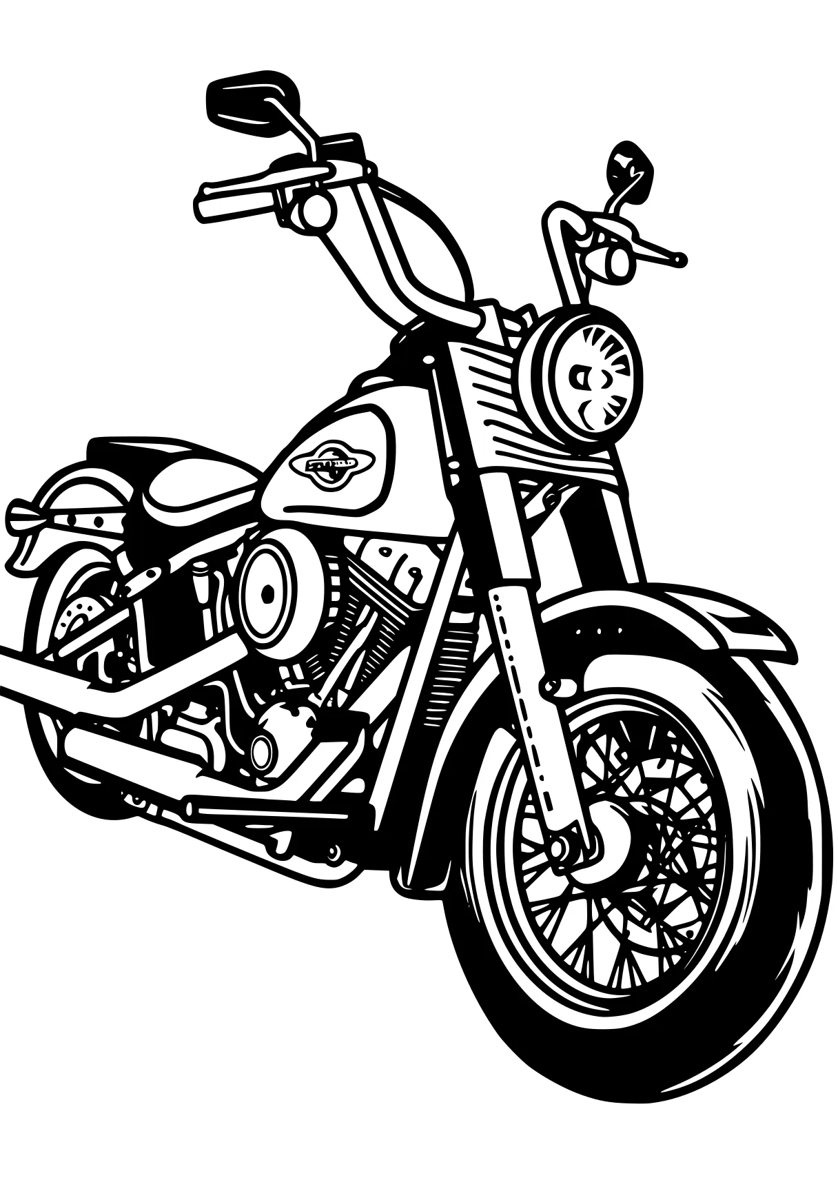 motorcycle coloring page motorcycle, bike, harley, illustrator, design, free downloads