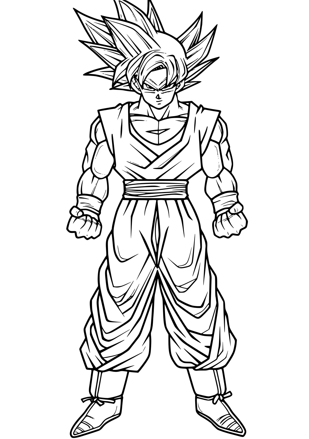 goku coloring pages goku, gogeta, broly, vegito, vegeta, free page downloads