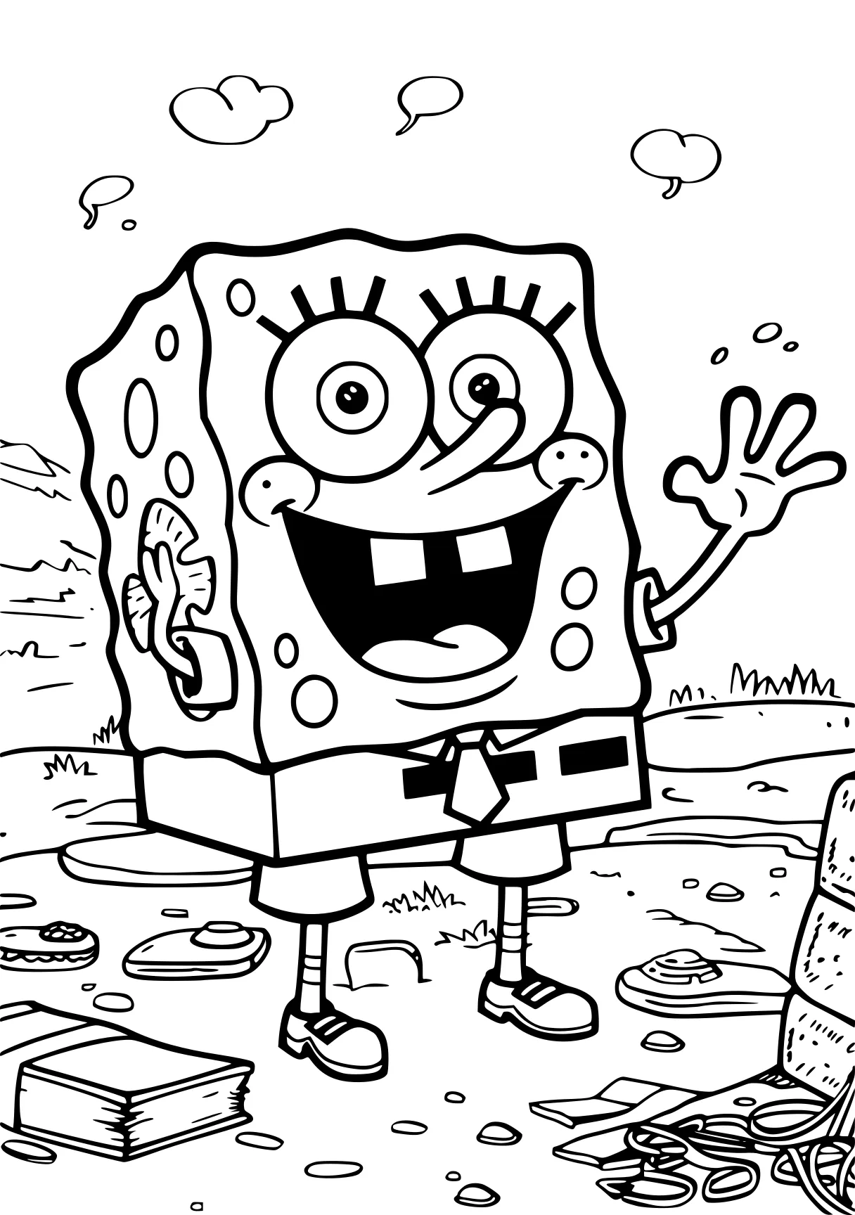 sponge bob coloring pages squarepants, spongebob, sponge, patrick, unikitty, free page downloads