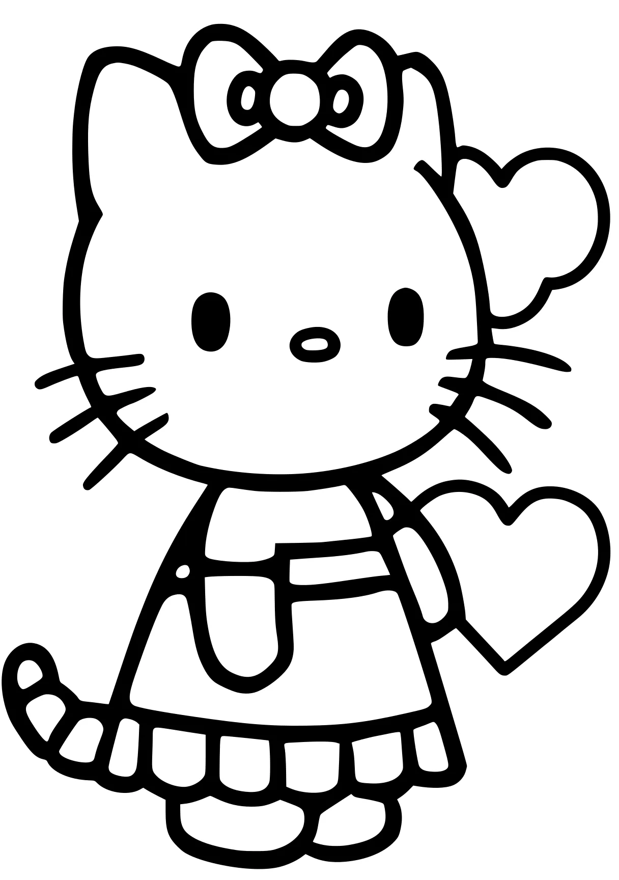 hello kitty coloring sheet sanrio, kitty, winnie, cinnamoroll, pooh, free page downloads