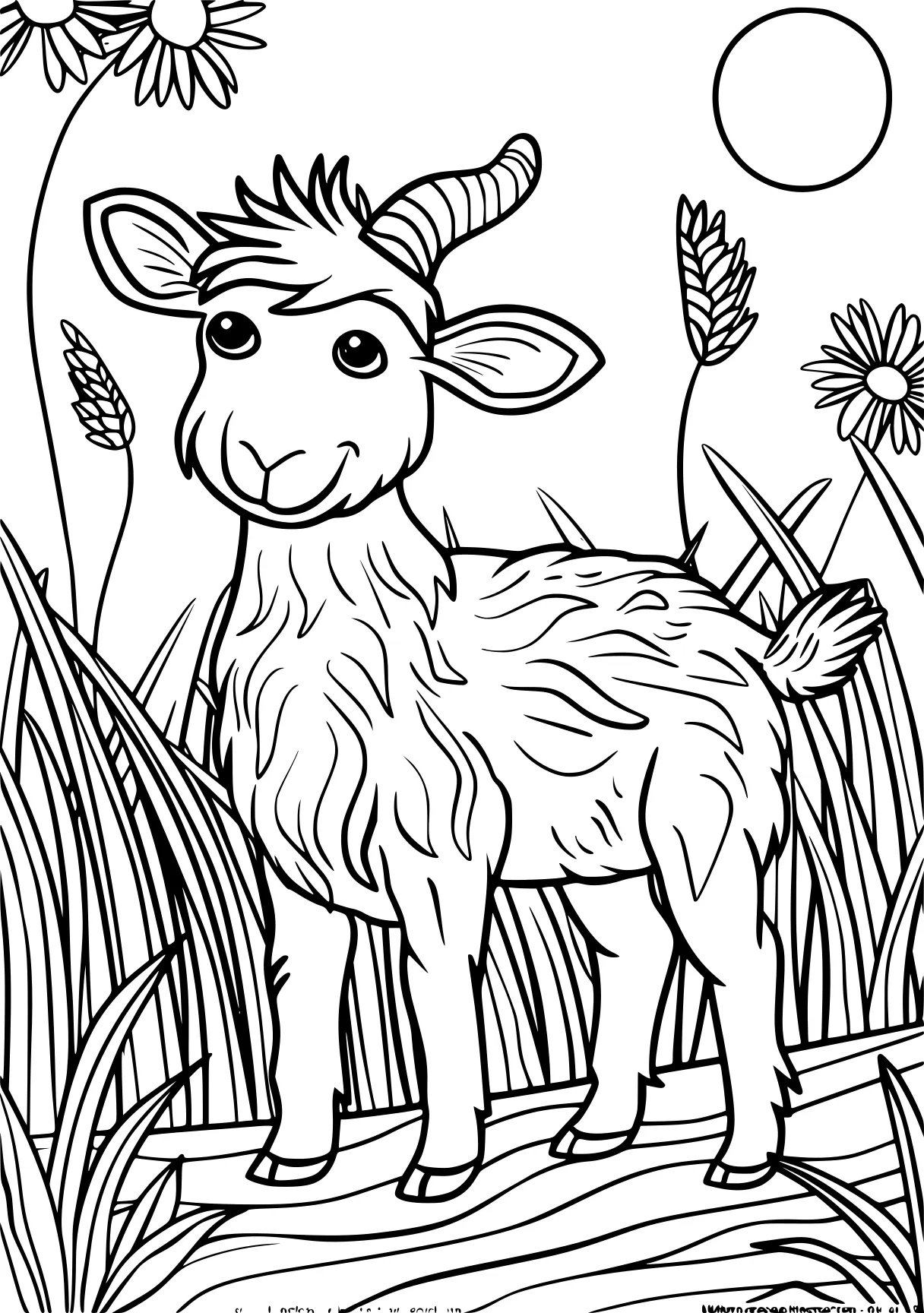 childrens colouring pages cow, deer, sheep, free coloring page downloads