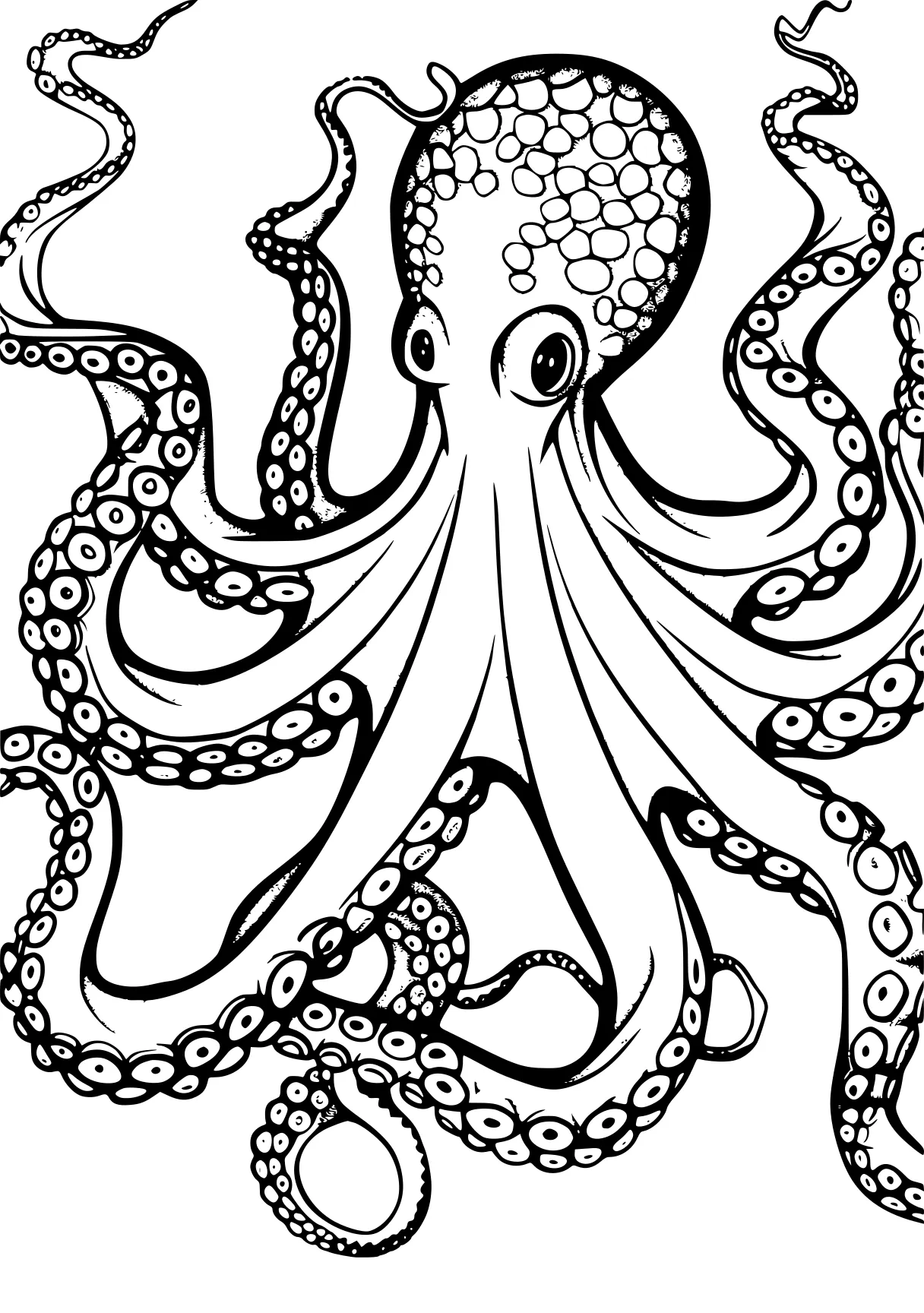 octopus coloring page octopus, zentangle, intricate, free downloads