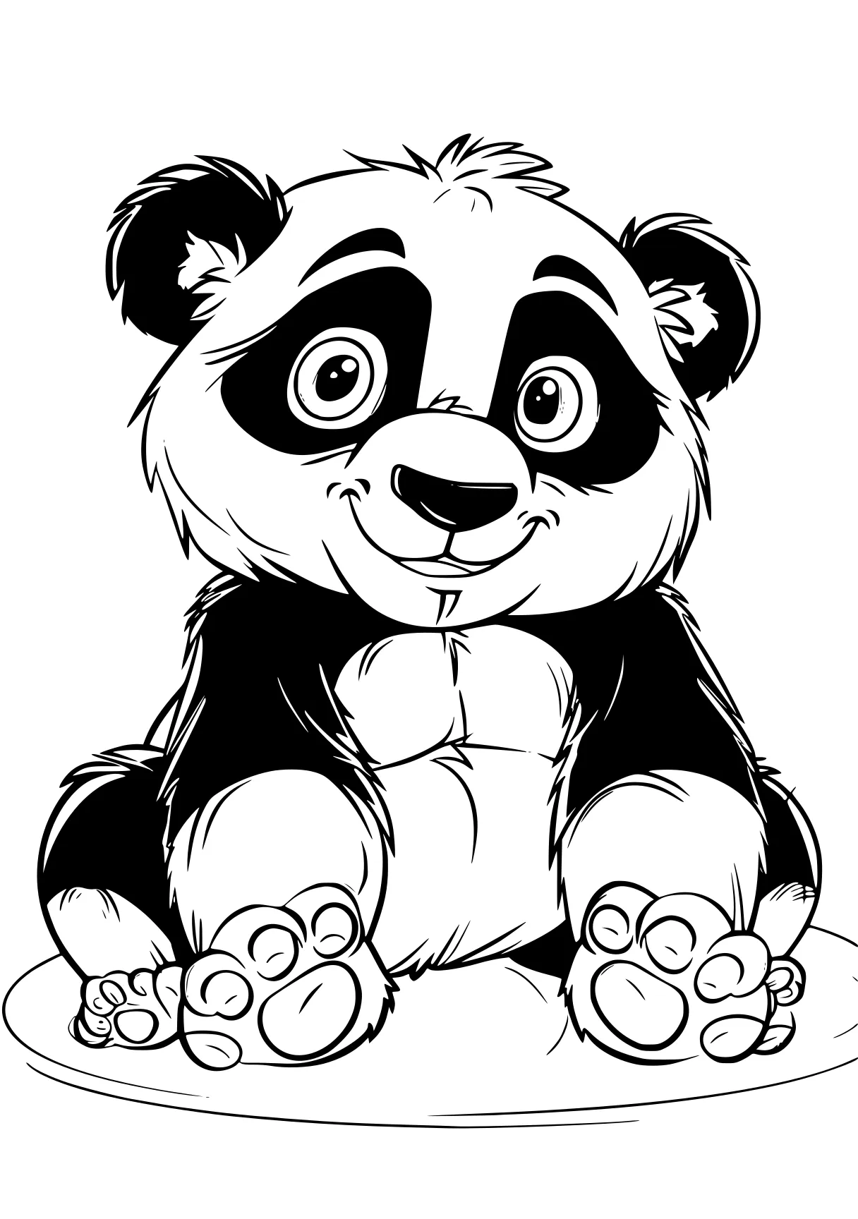 panda coloring sheet panda, paw, kung, fazbear, bear, free page downloads