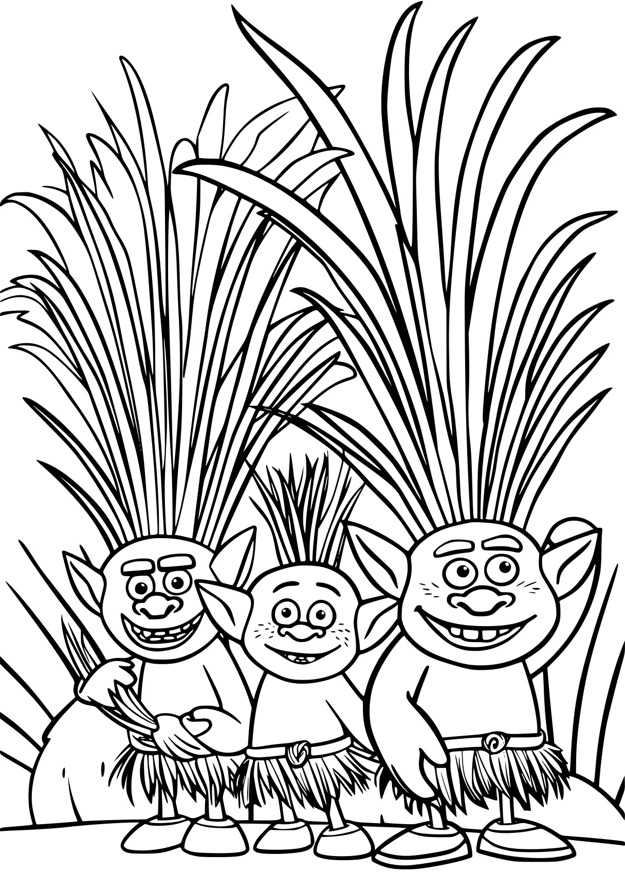 trolls coloring pages, madagascar, trolls, gorilla, free page downloads