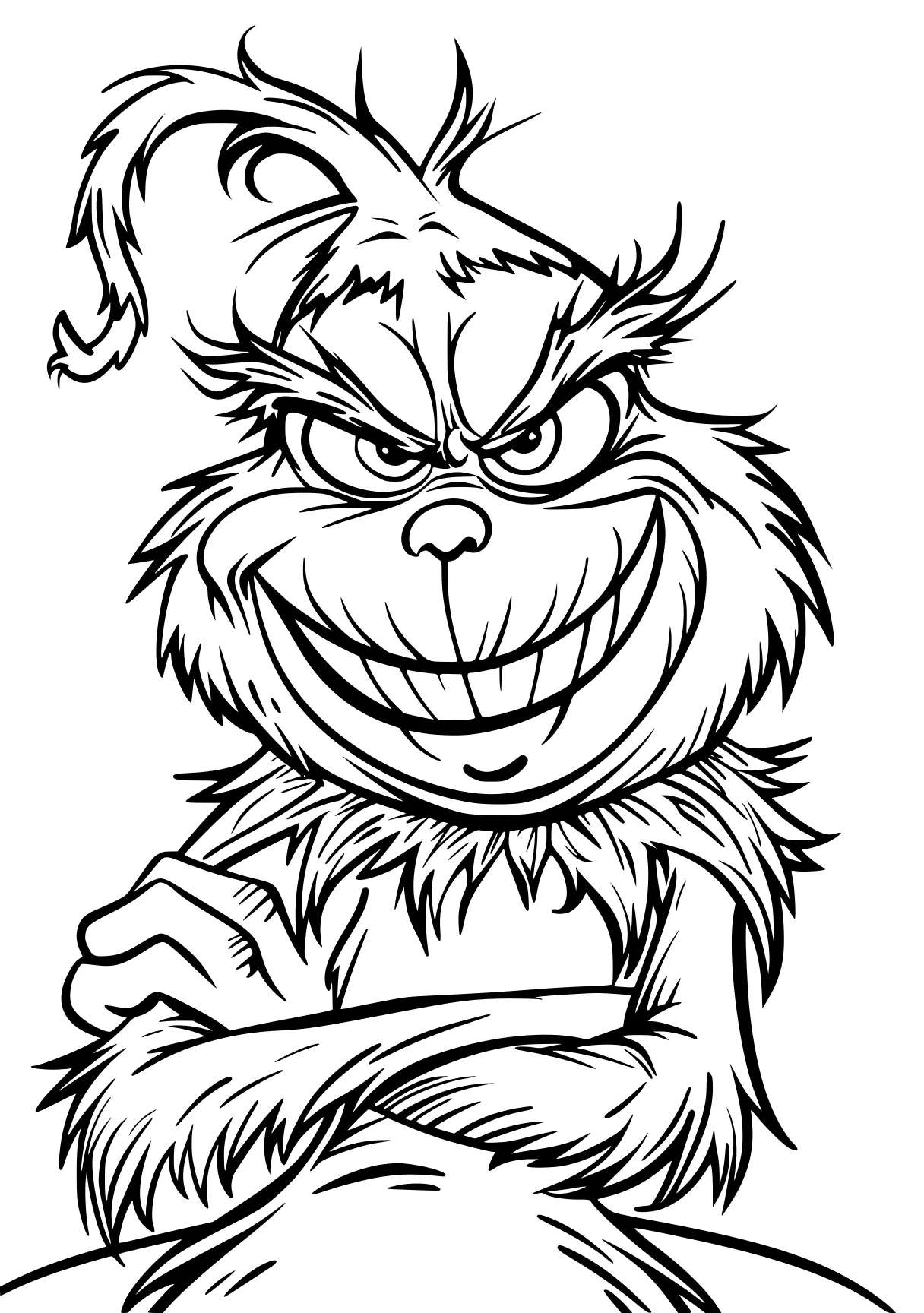 grinch coloring page grinch, garfield, bowser, monkey, chipmunks, free downloads