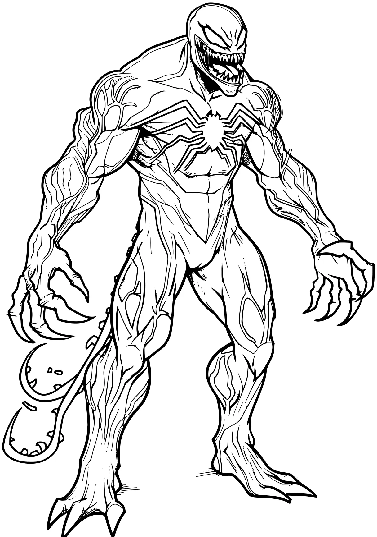 venom coloring pages jiren, frieza, venom, xenomorph, zomboss, free page downloads