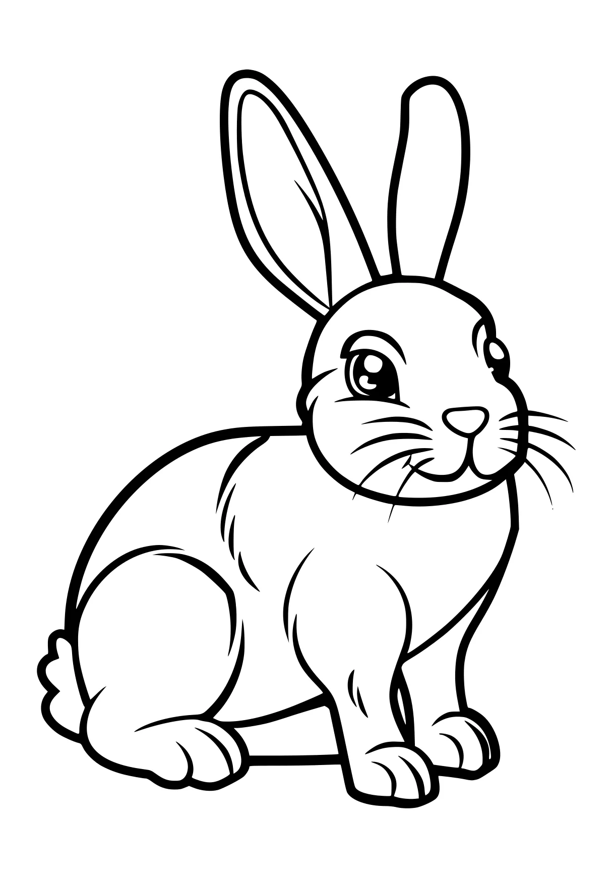 bunny coloring page rabbit, bunny, illustrator, free downloads